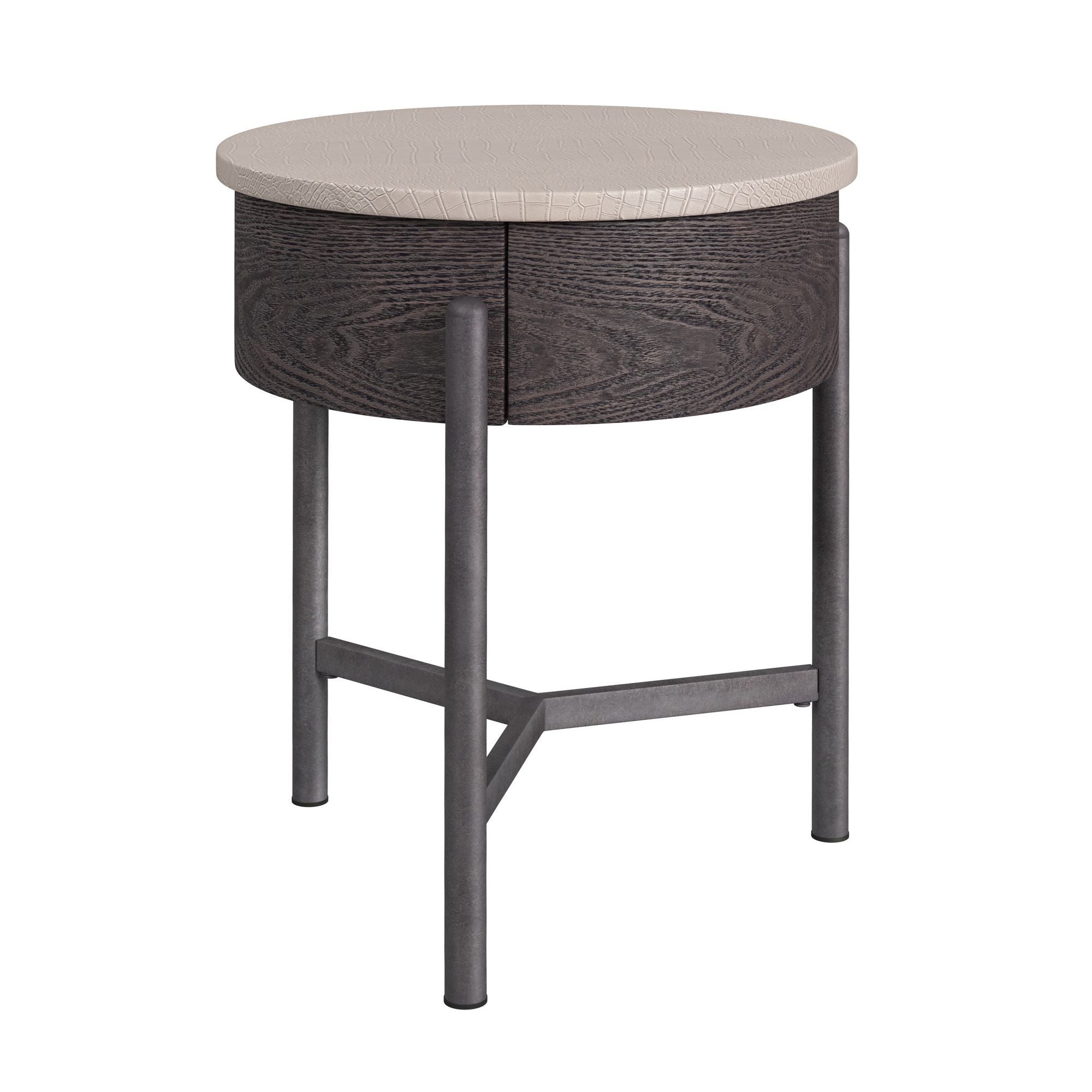 Nica - 2 Piece Occasional Table Set - White / Dark Espresso