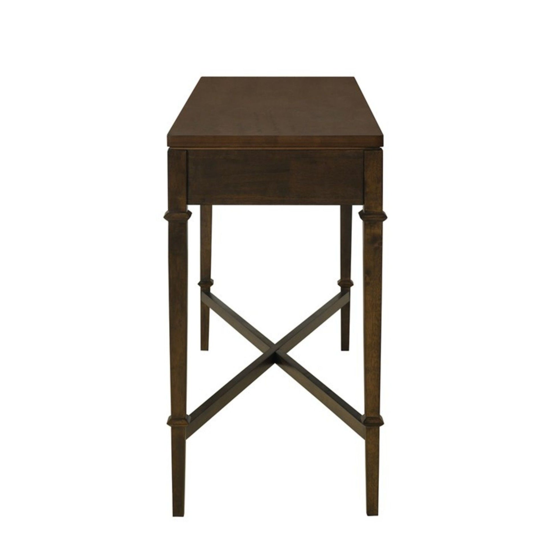 Fluted - 2 Drawer Storage Console Table - Brown - Best Buy Furniture