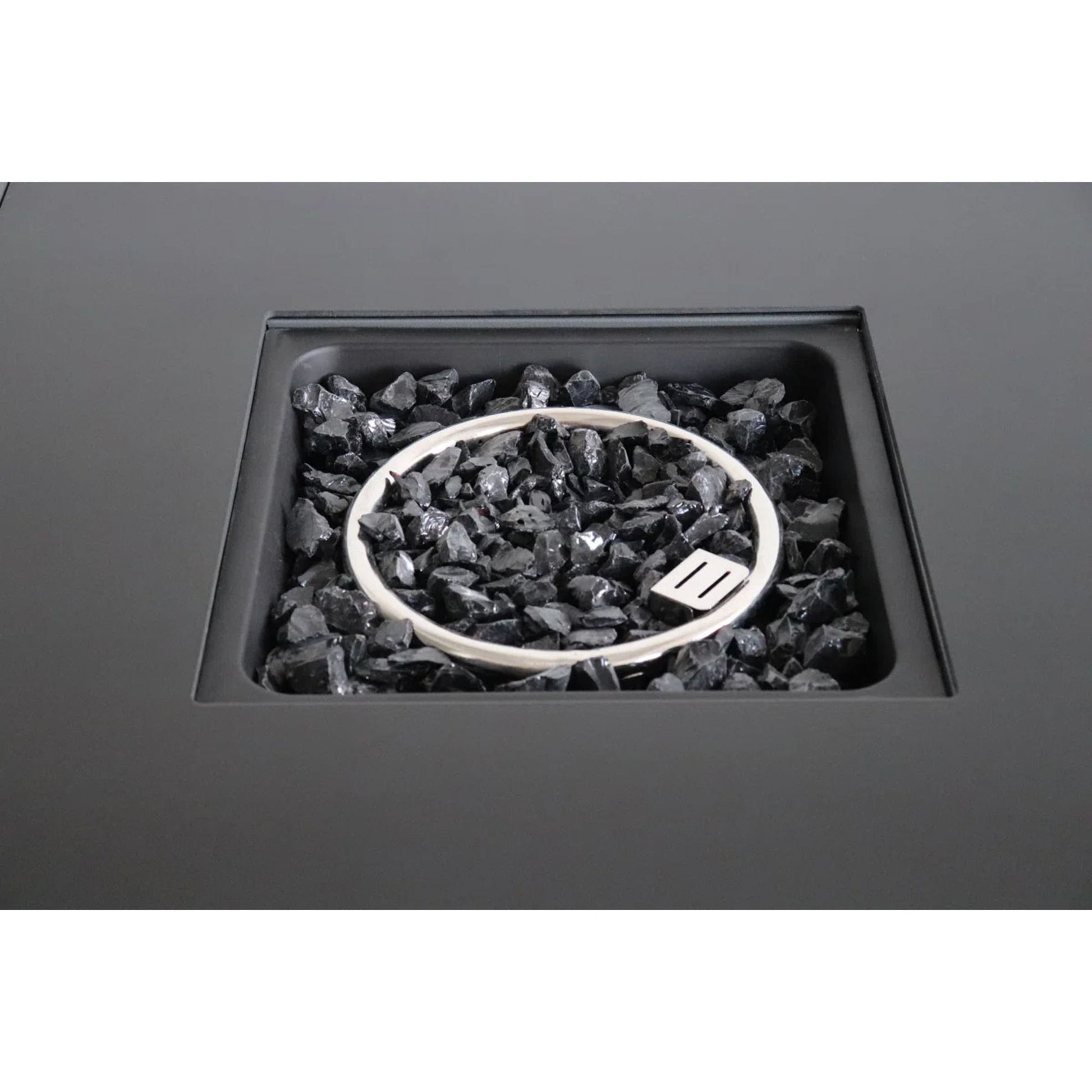 Durable Construction Outdoor Fire Pit Table With Lid - Gray - Best Buy Furniture