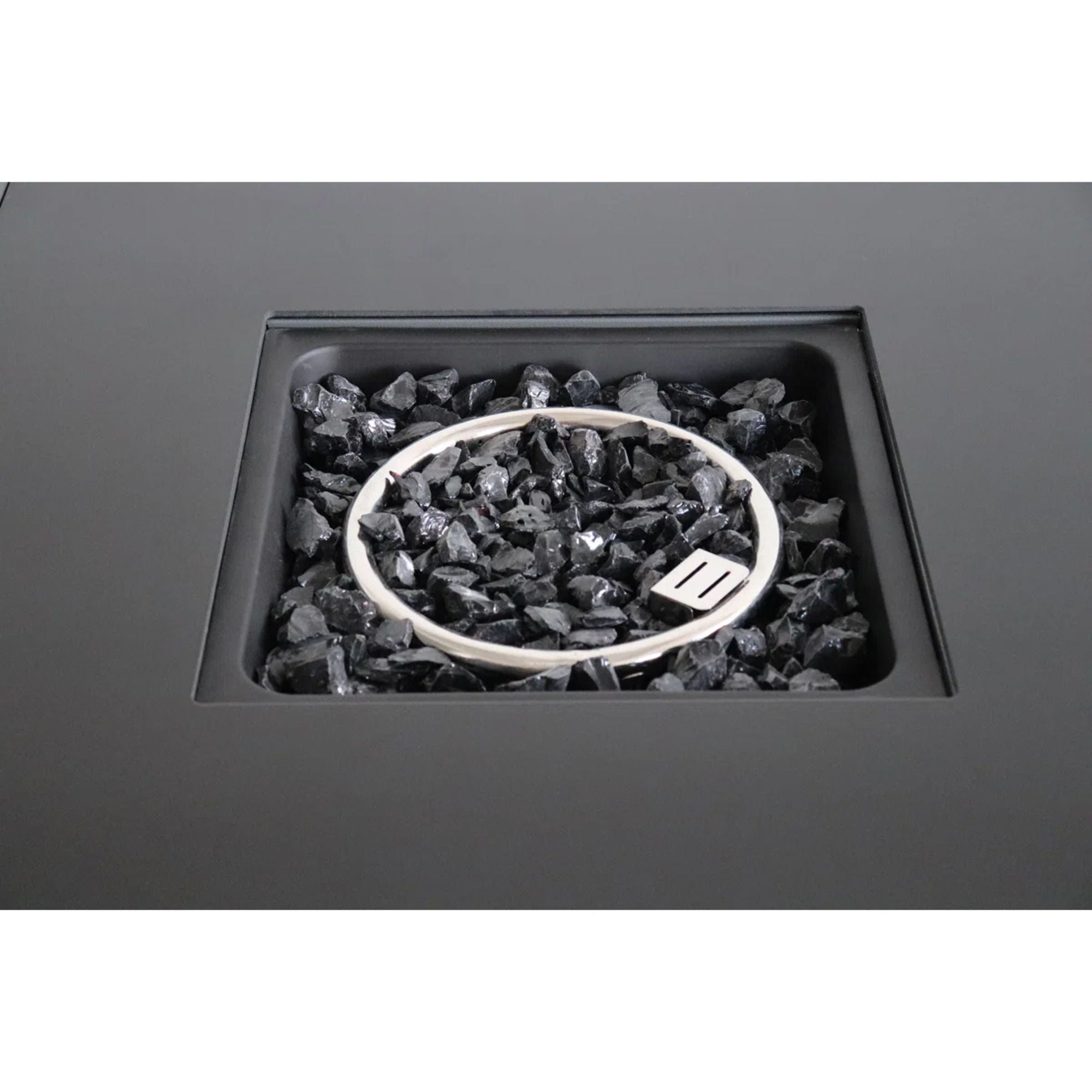 Durable Construction Outdoor Fire Pit Table With Lid - Gray - Best Buy Furniture