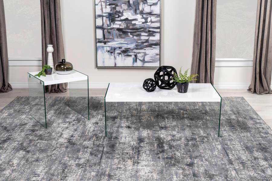 Opal - Rectangular Glass Frame Table
