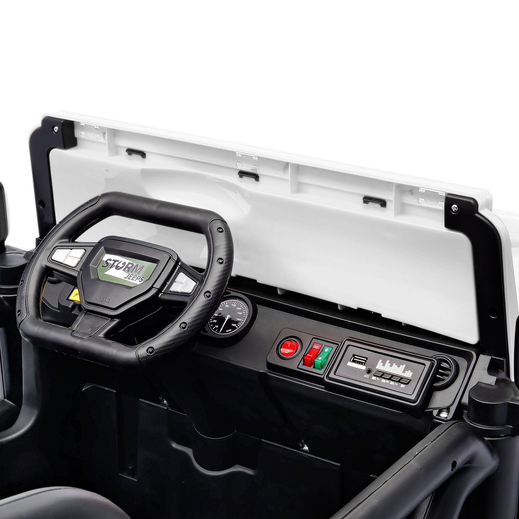 Electric Car With Remote Control, Colorful LED Lights, USB & MP3