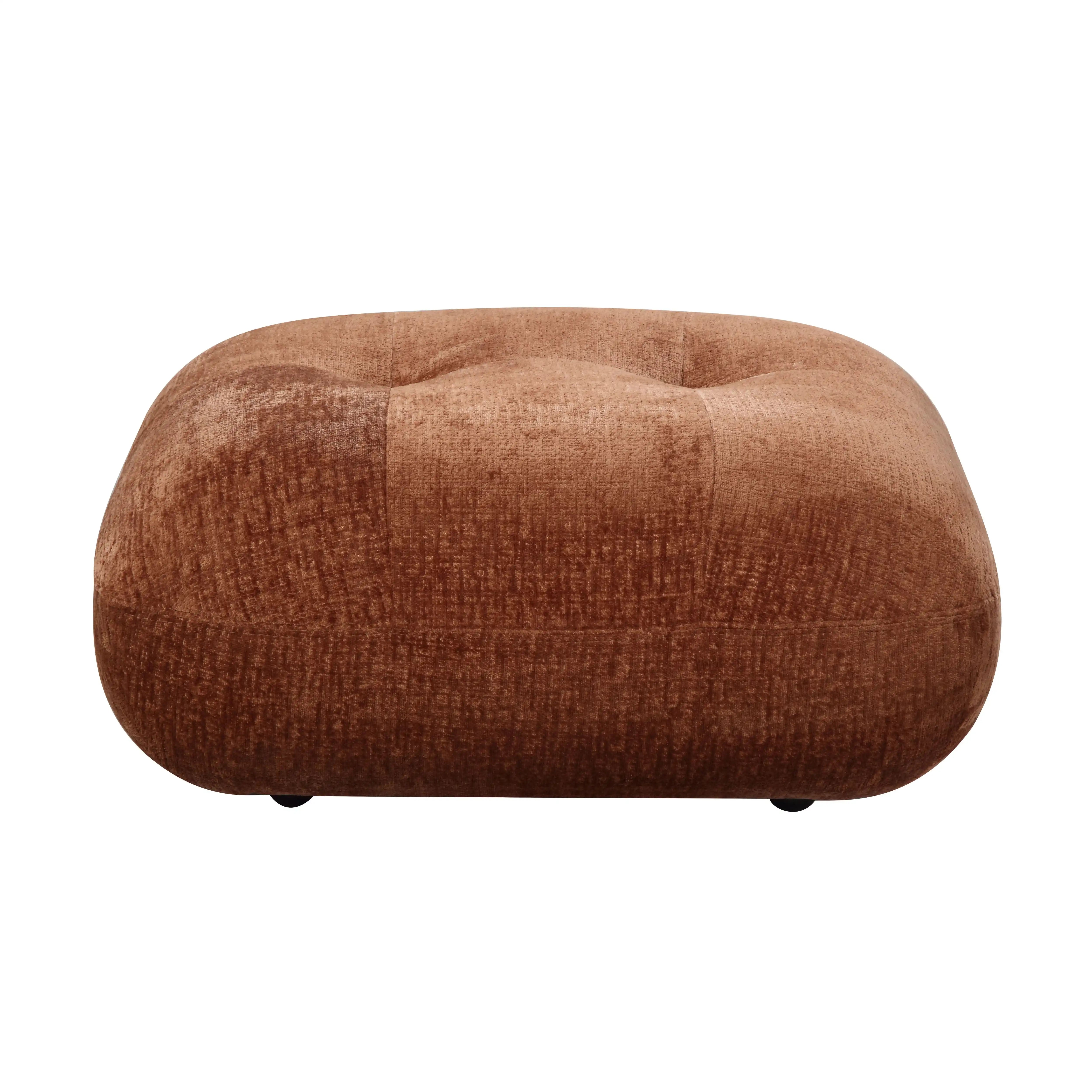 Carrick - Sandwich Mesh Ottoman - Rustic Brown - Best Buy Furniture