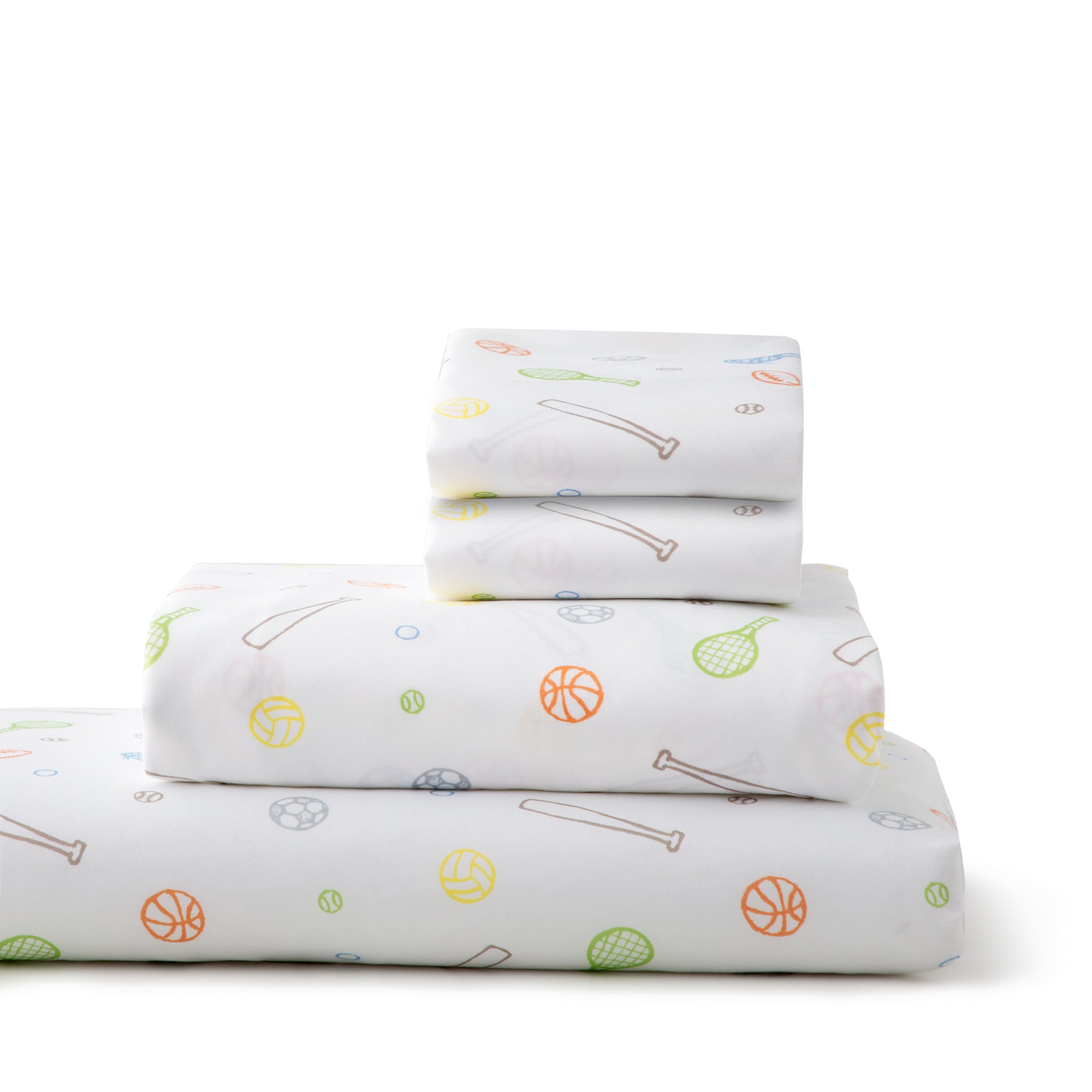 Linenspa Microfiber Twin Bed Sheet Set Sport Pattern