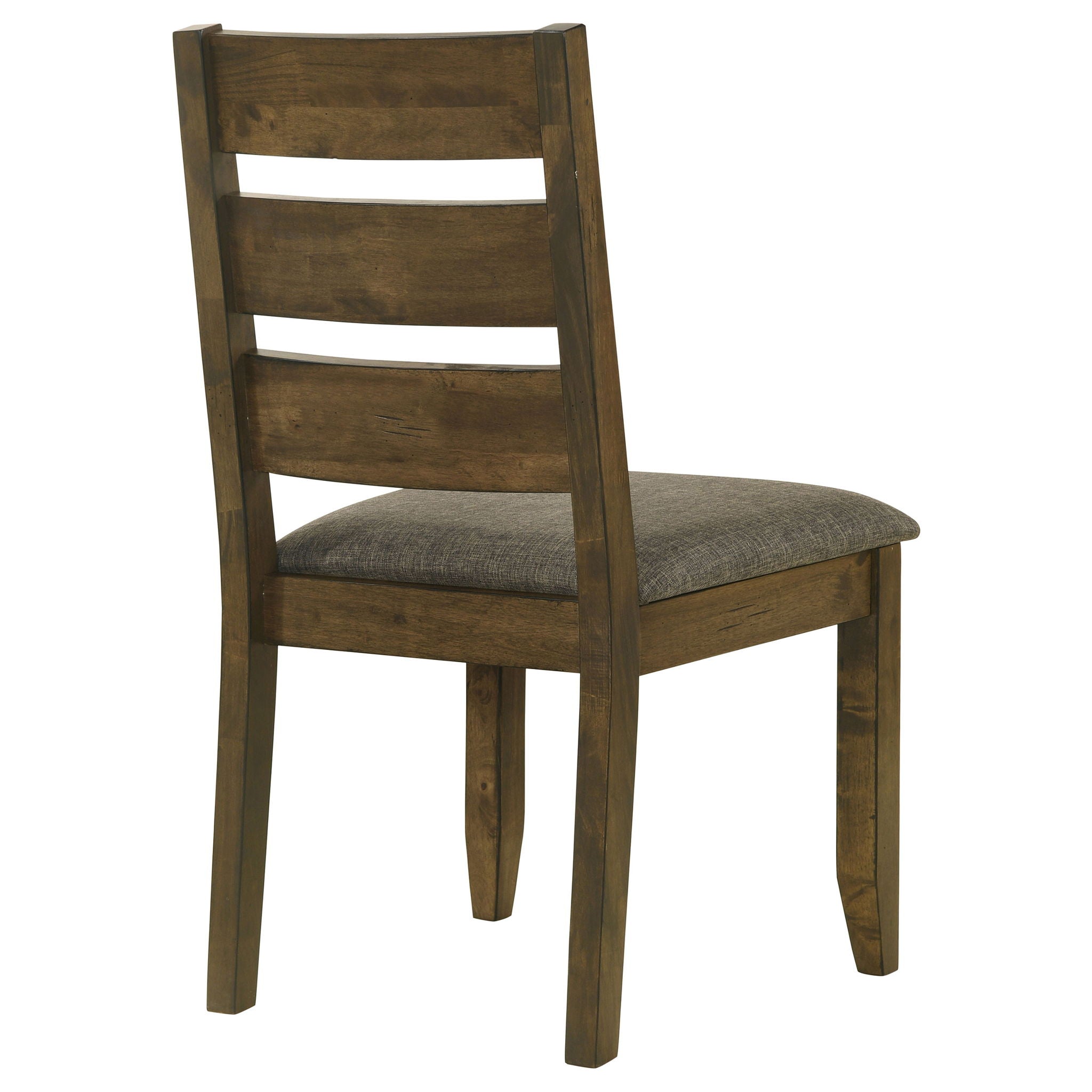 Dining Chair With Ladder Back Design (Set of 2) - Brown