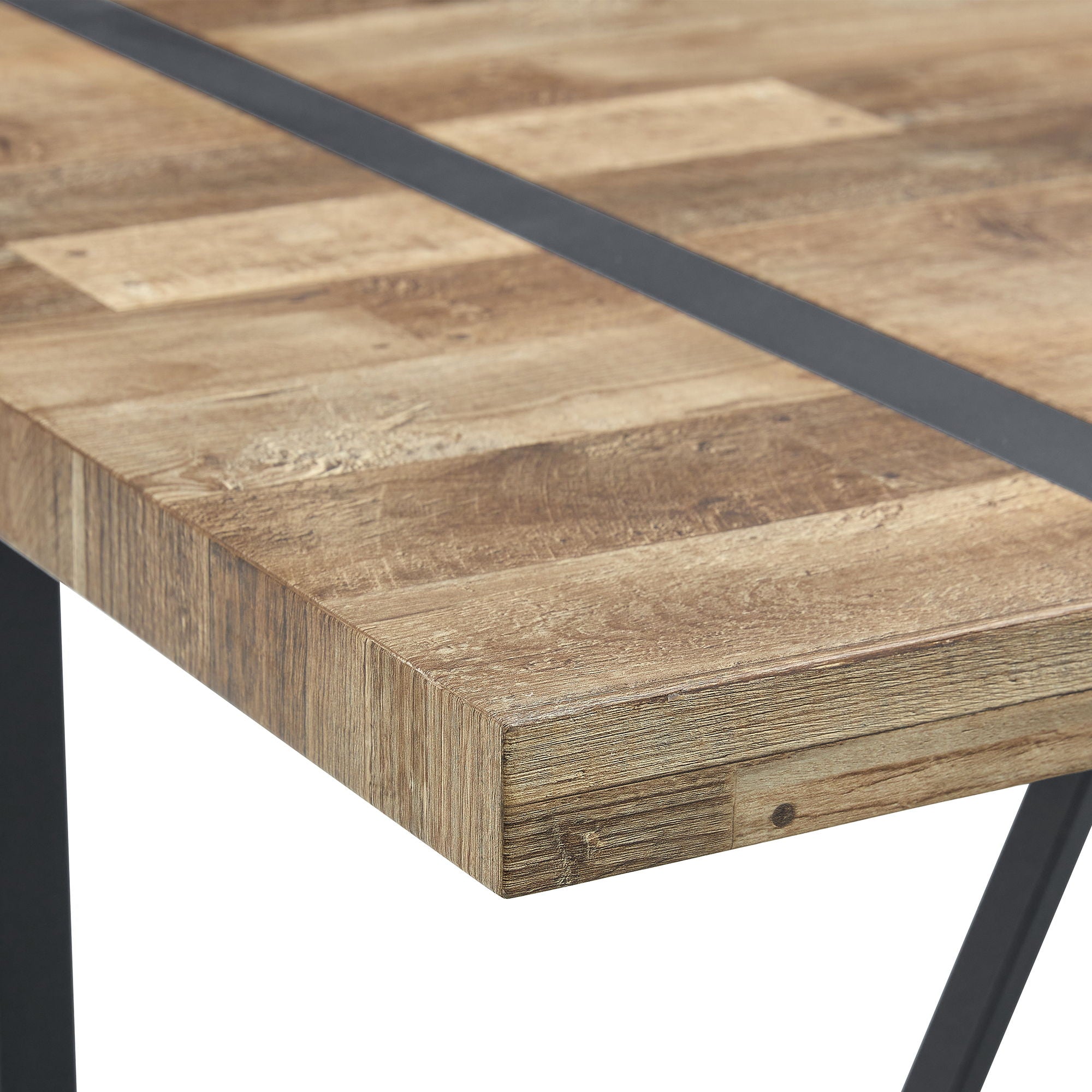 Industrial Rectangular Dining Table For 4 - 6 People