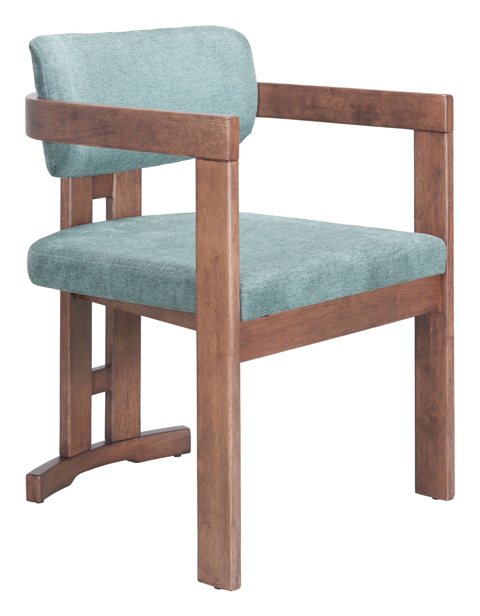 Poly - Dining Chair - Moss Gray / Walnut