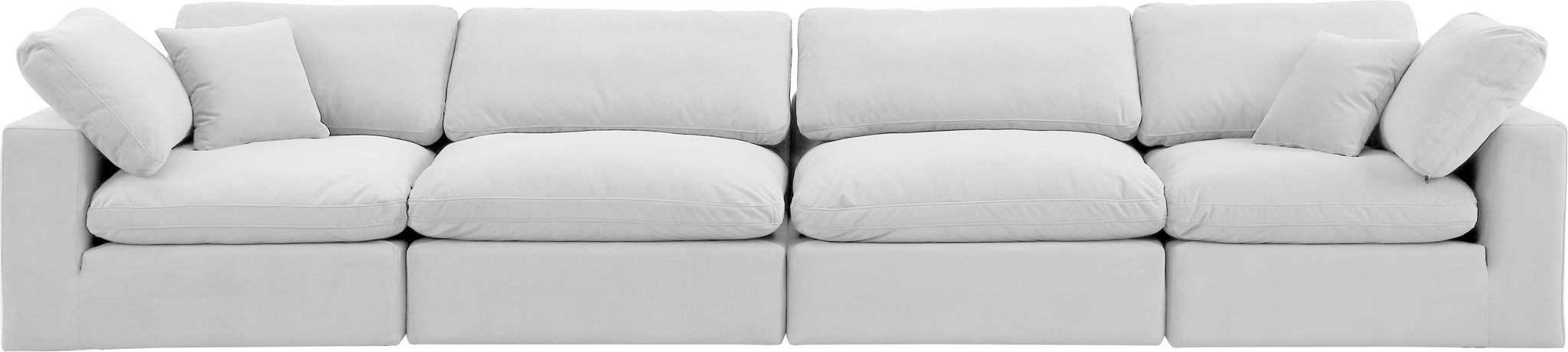 Comfy - Velvet Modular Sofa 4 Seats - Best Buy Furniture