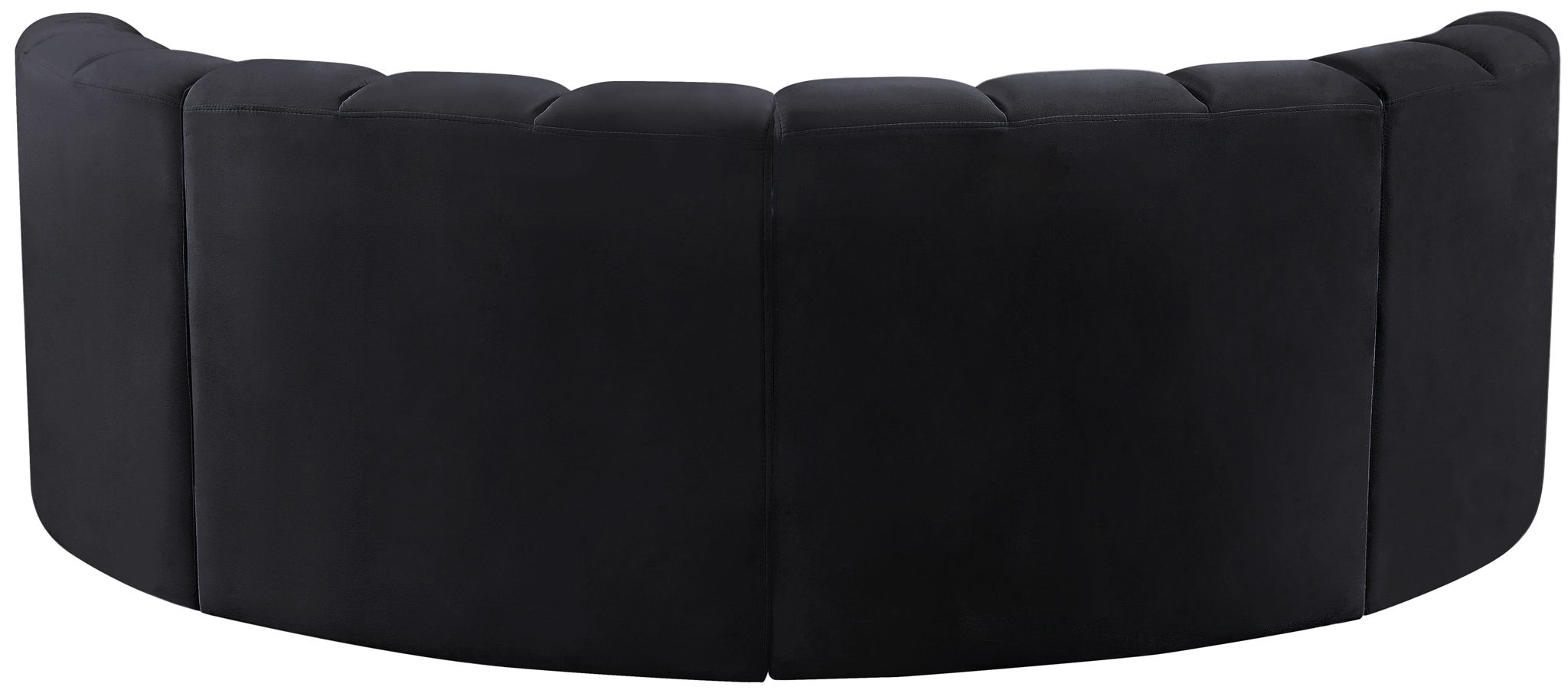 Arc - Velvet 4 Piece U-Shaped Modular Sofa