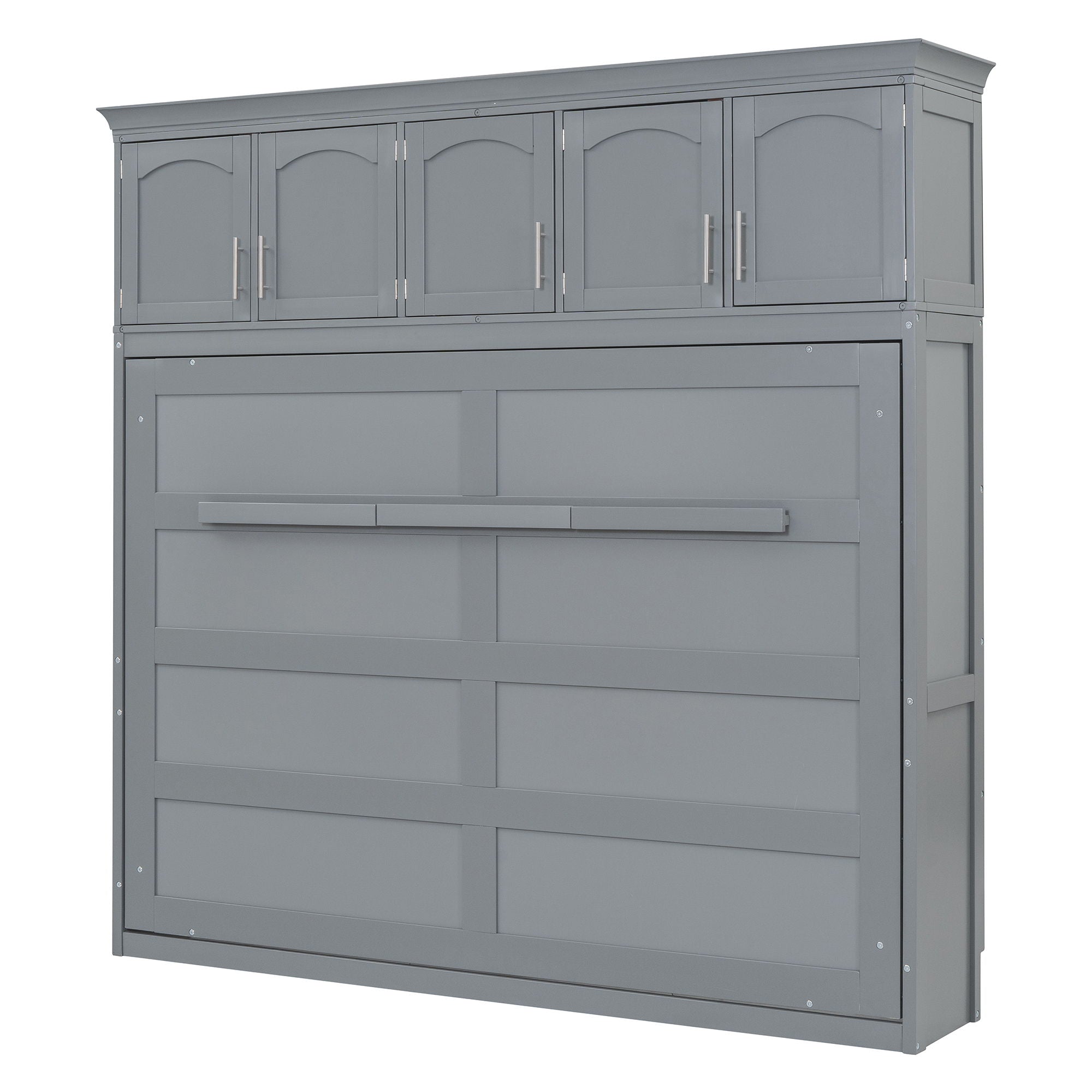 Murphy Modern Bed With Top Cabinets For Space Saving And Comfort