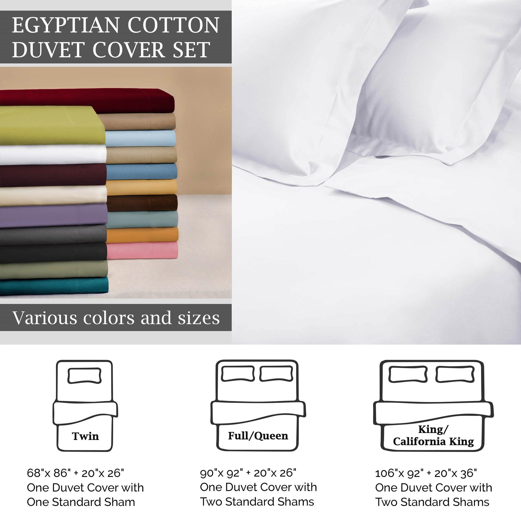 Egyptian Cotton 650 Thread Count Modern Solid Duvet Cover Set - Egyptian Cotton Duvet Cover Set by Superior