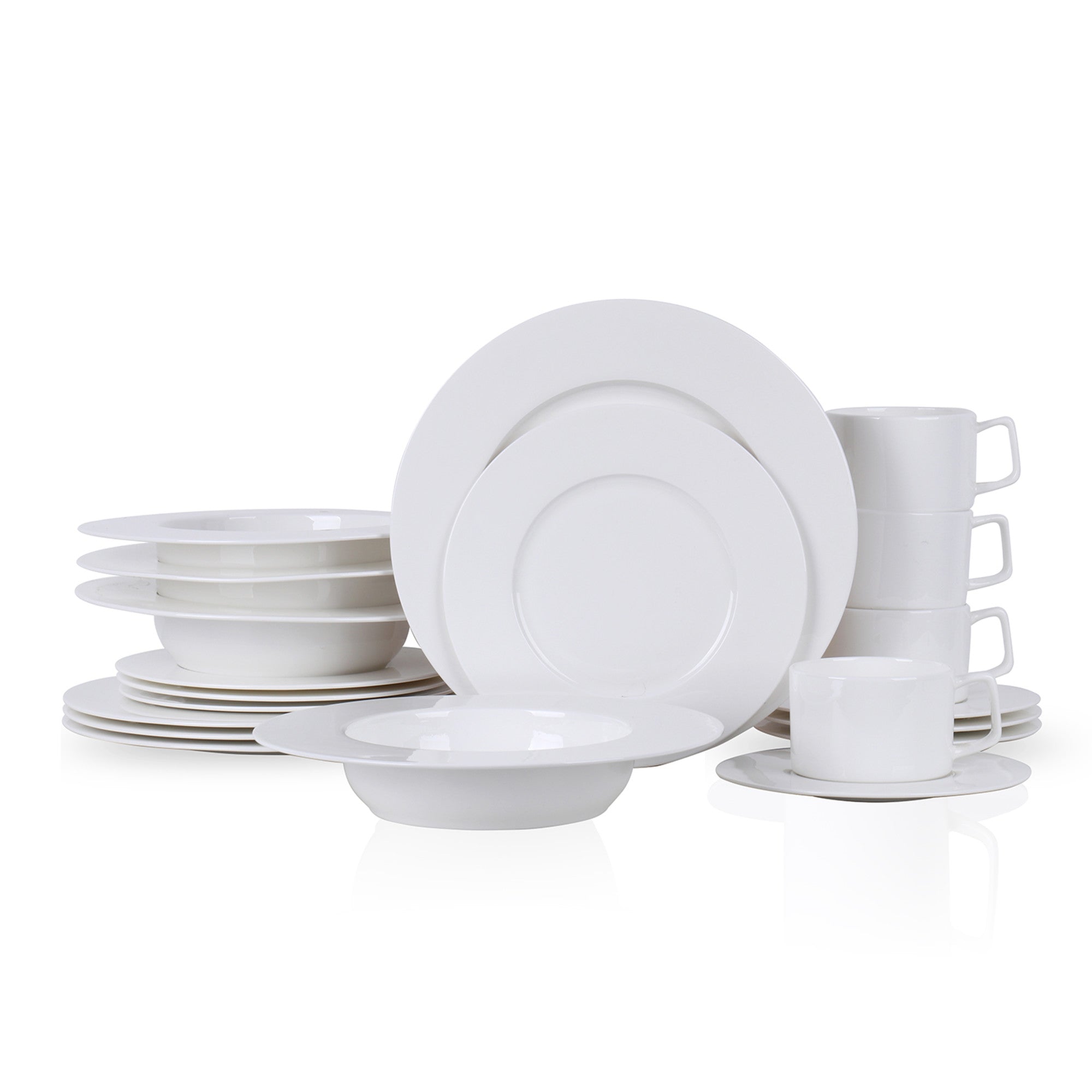 Sylvie Bone China Dinnerware Set - White