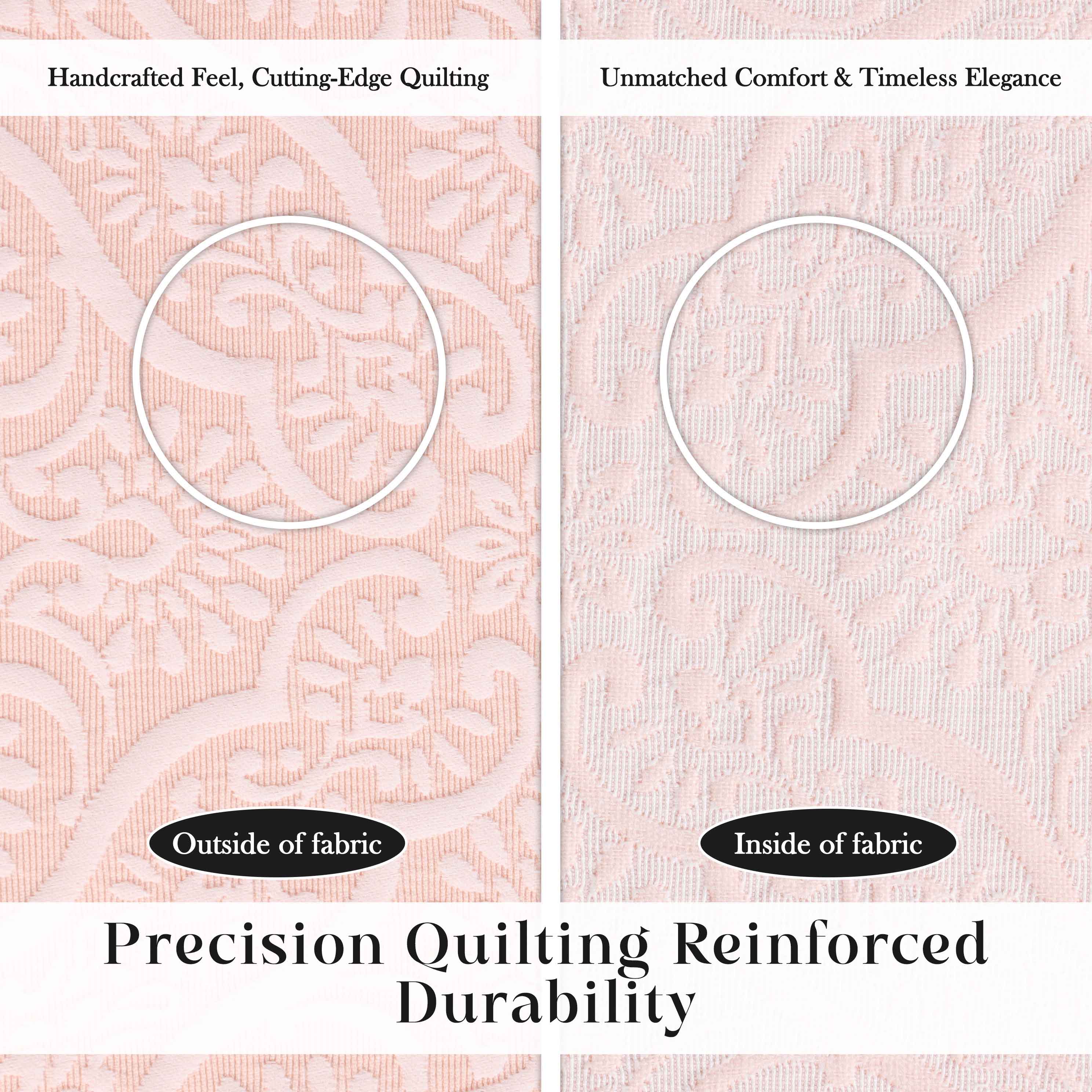 Enzy Medium Weight Floral Matelasse 3 Piece Bedspread Pillow Sham Set - Bedspread by Superior Brand