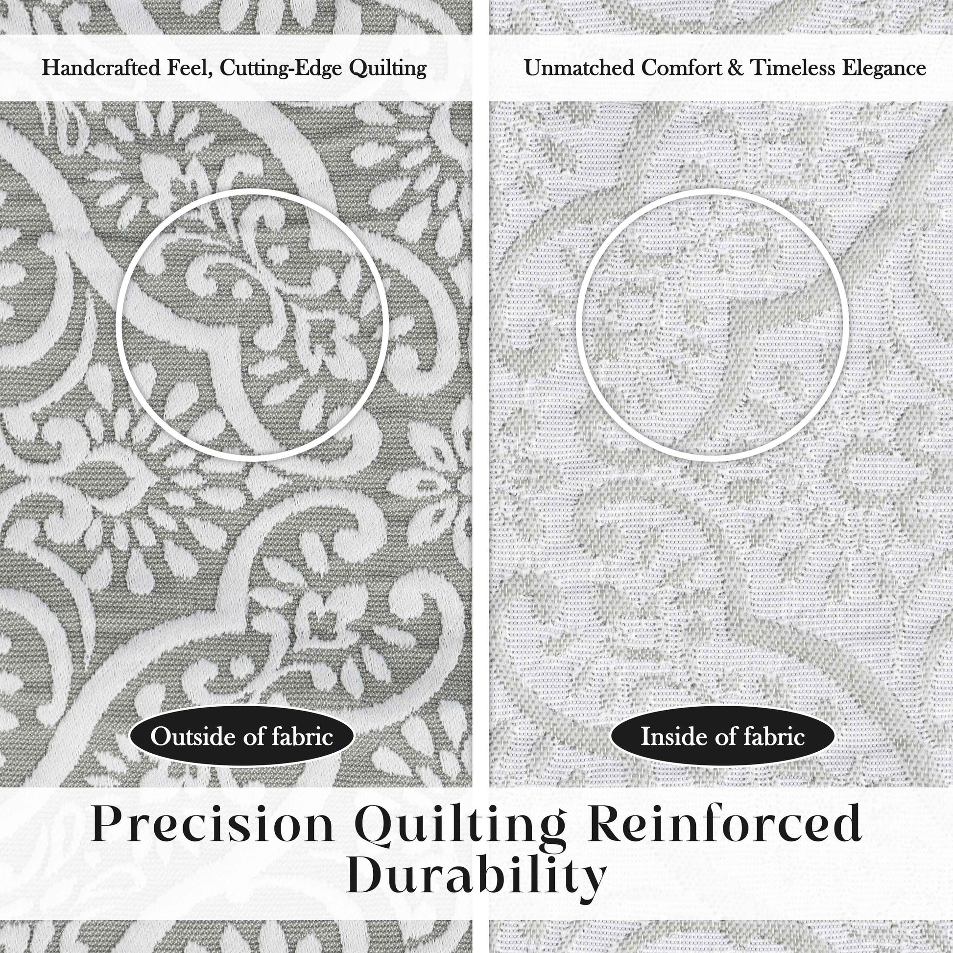 Enzy Medium Weight Floral Matelasse 3 Piece Bedspread Pillow Sham Set - Bedspread by Superior Brand