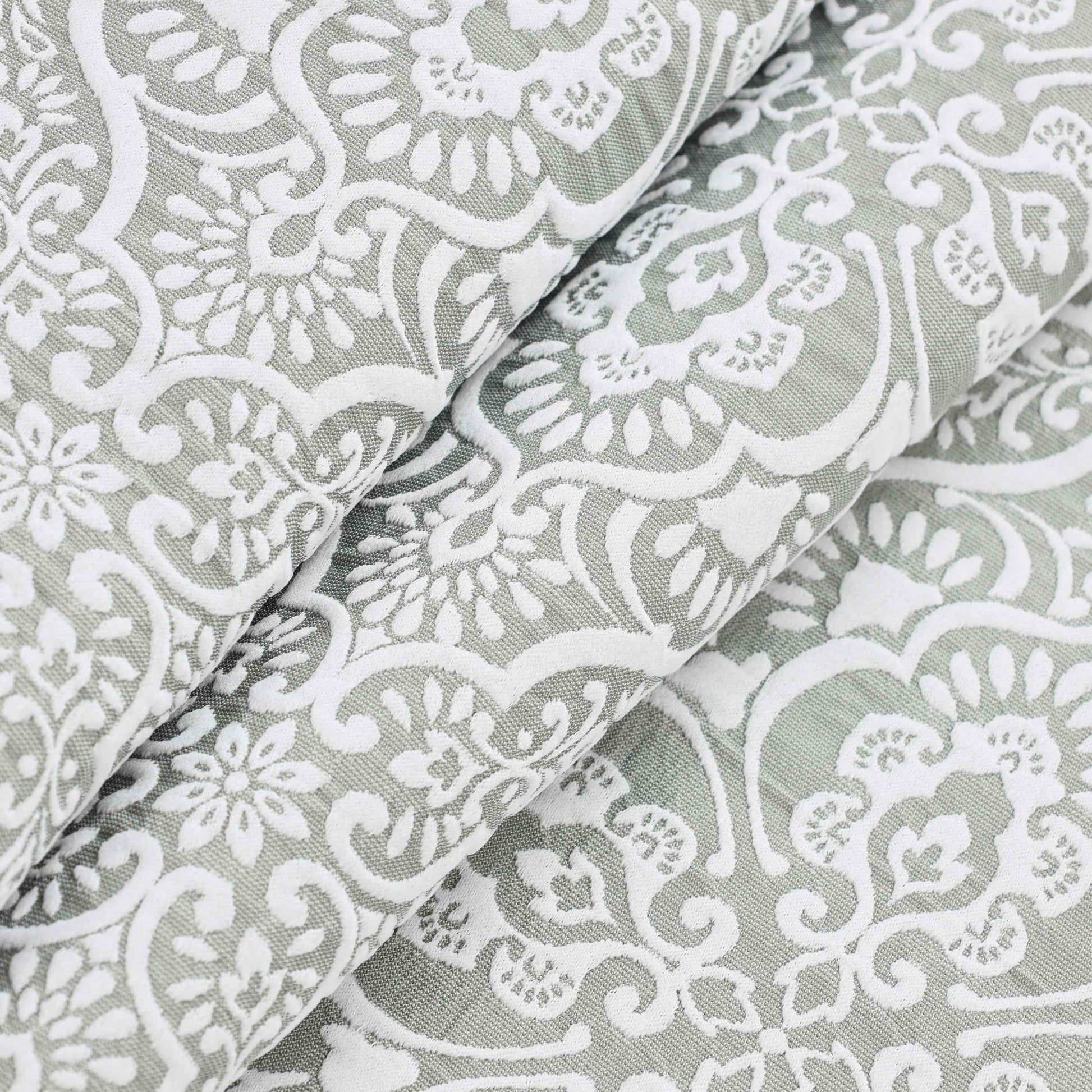 Enzy Medium Weight Floral Matelasse 3 Piece Bedspread Pillow Sham Set - Bedspread by Superior Brand