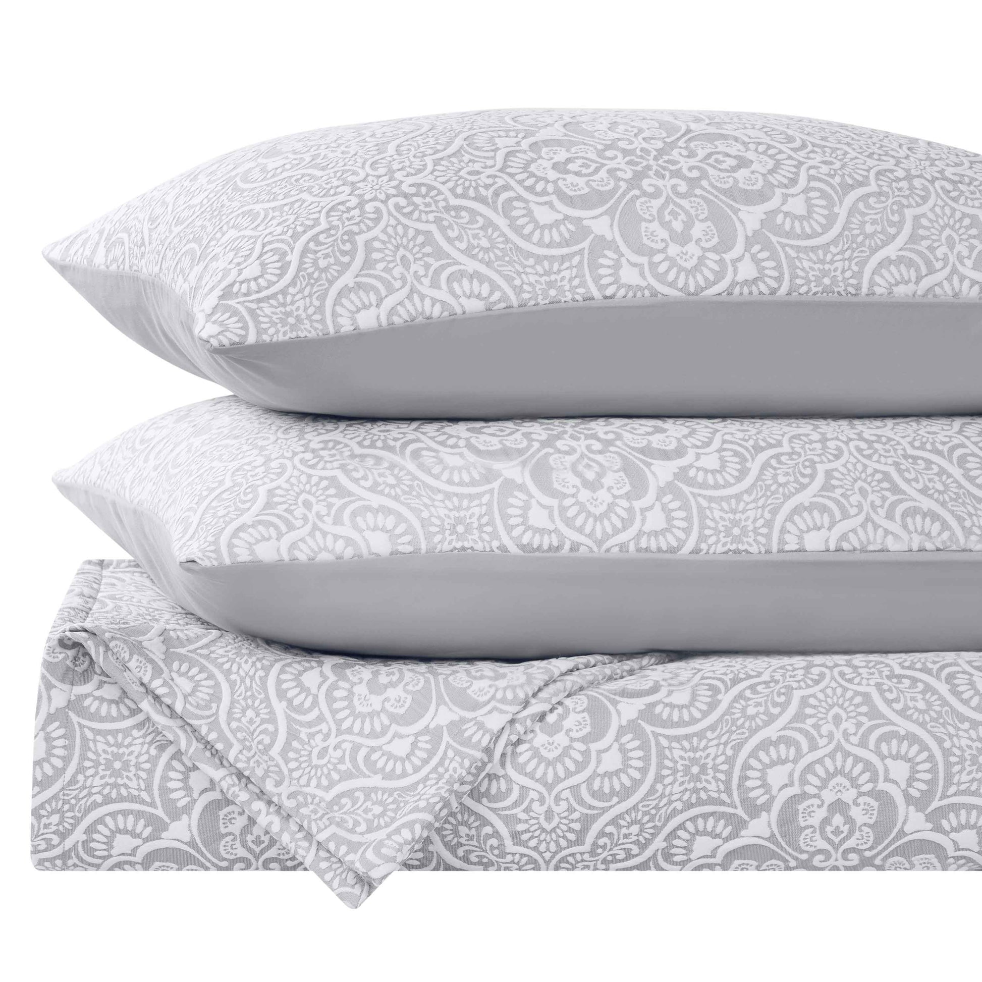 Enzy Medium Weight Floral Matelasse 3 Piece Bedspread Pillow Sham Set - Bedspread by Superior Brand