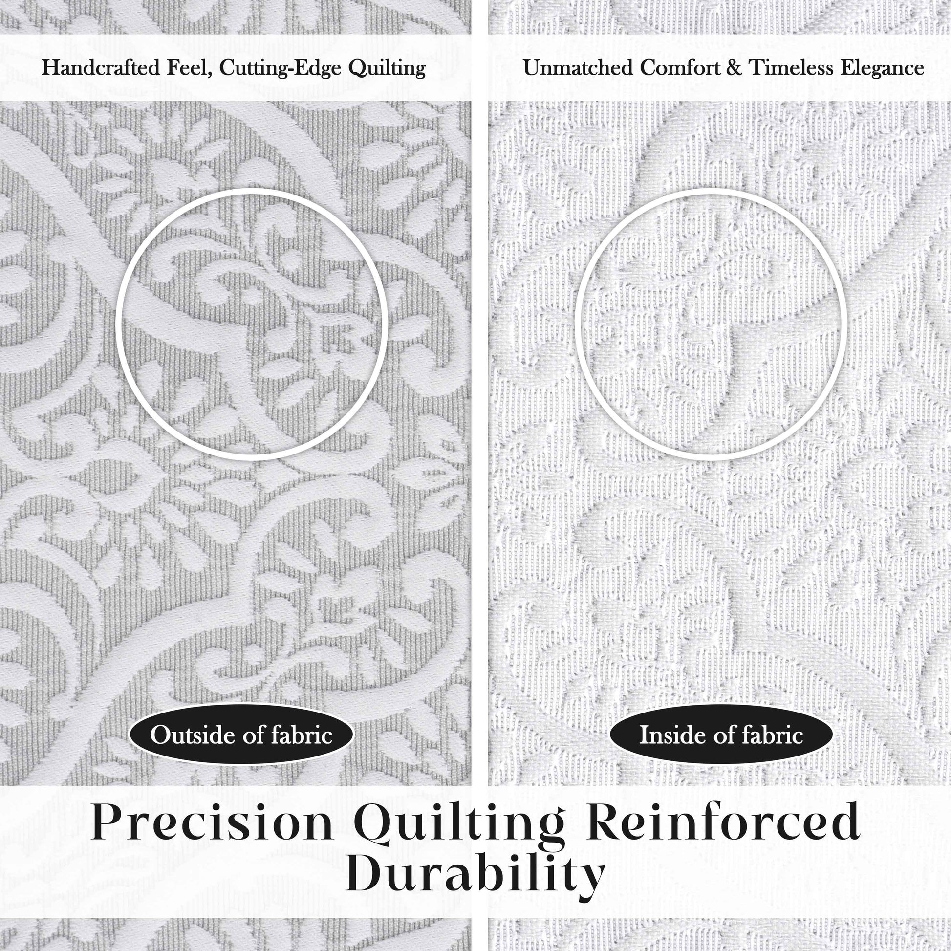 Enzy Medium Weight Floral Matelasse 3 Piece Bedspread Pillow Sham Set - Bedspread by Superior Brand