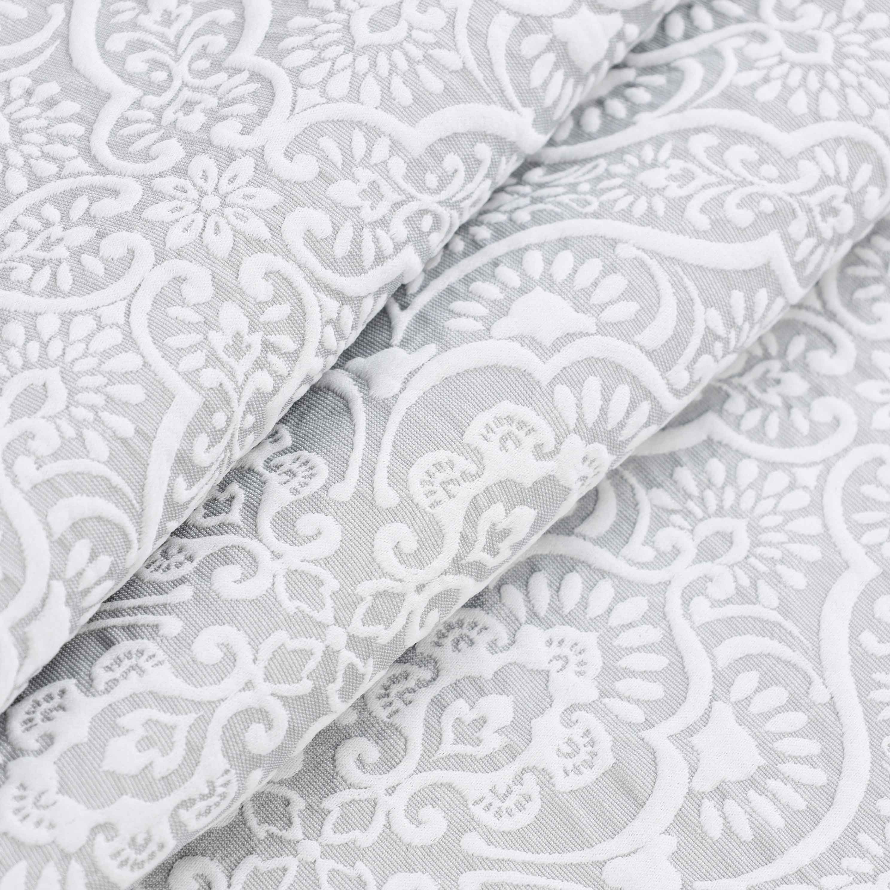 Enzy Medium Weight Floral Matelasse 3 Piece Bedspread Pillow Sham Set - Bedspread by Superior Brand