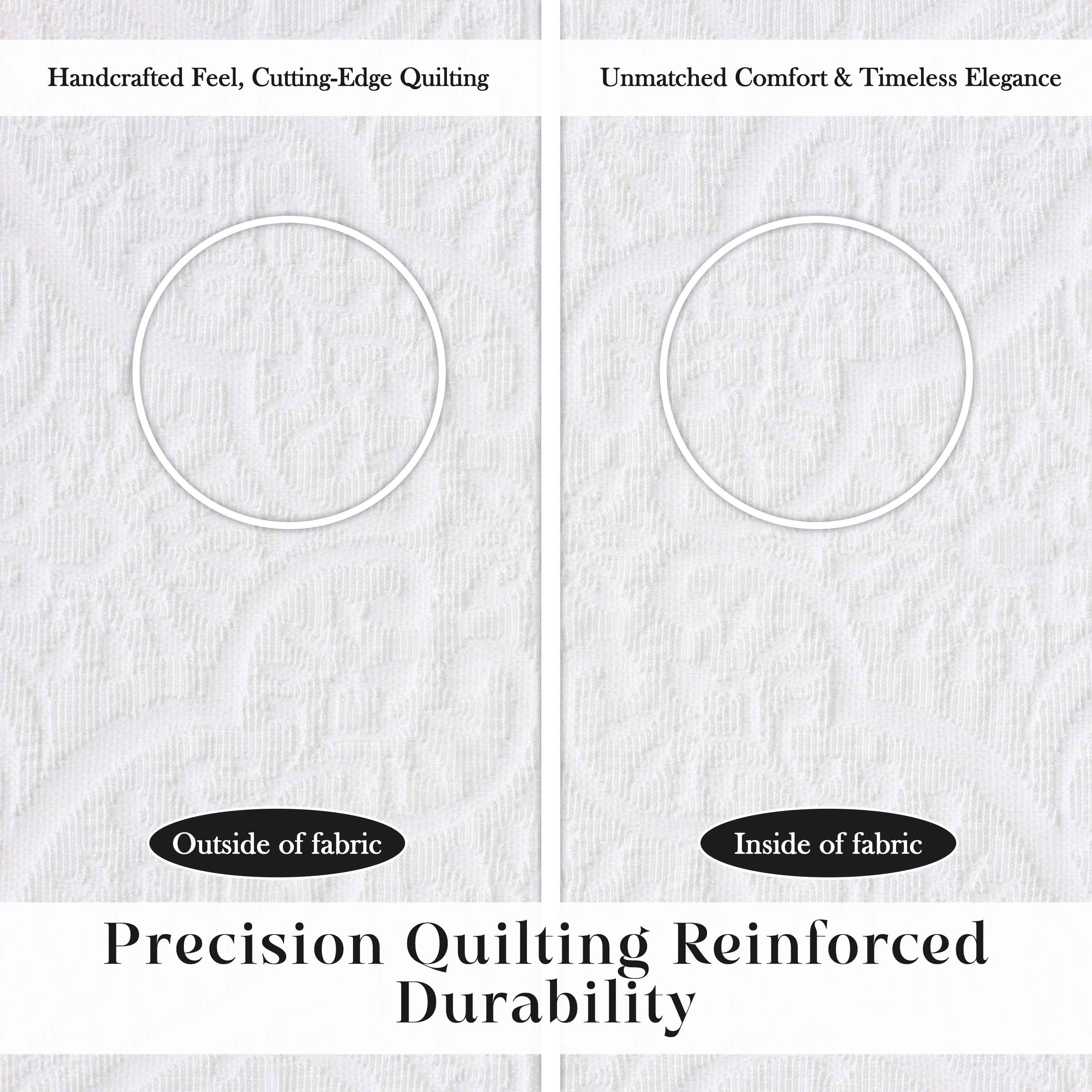 Enzy Medium Weight Floral Matelasse 3 Piece Bedspread Pillow Sham Set - Bedspread by Superior Brand