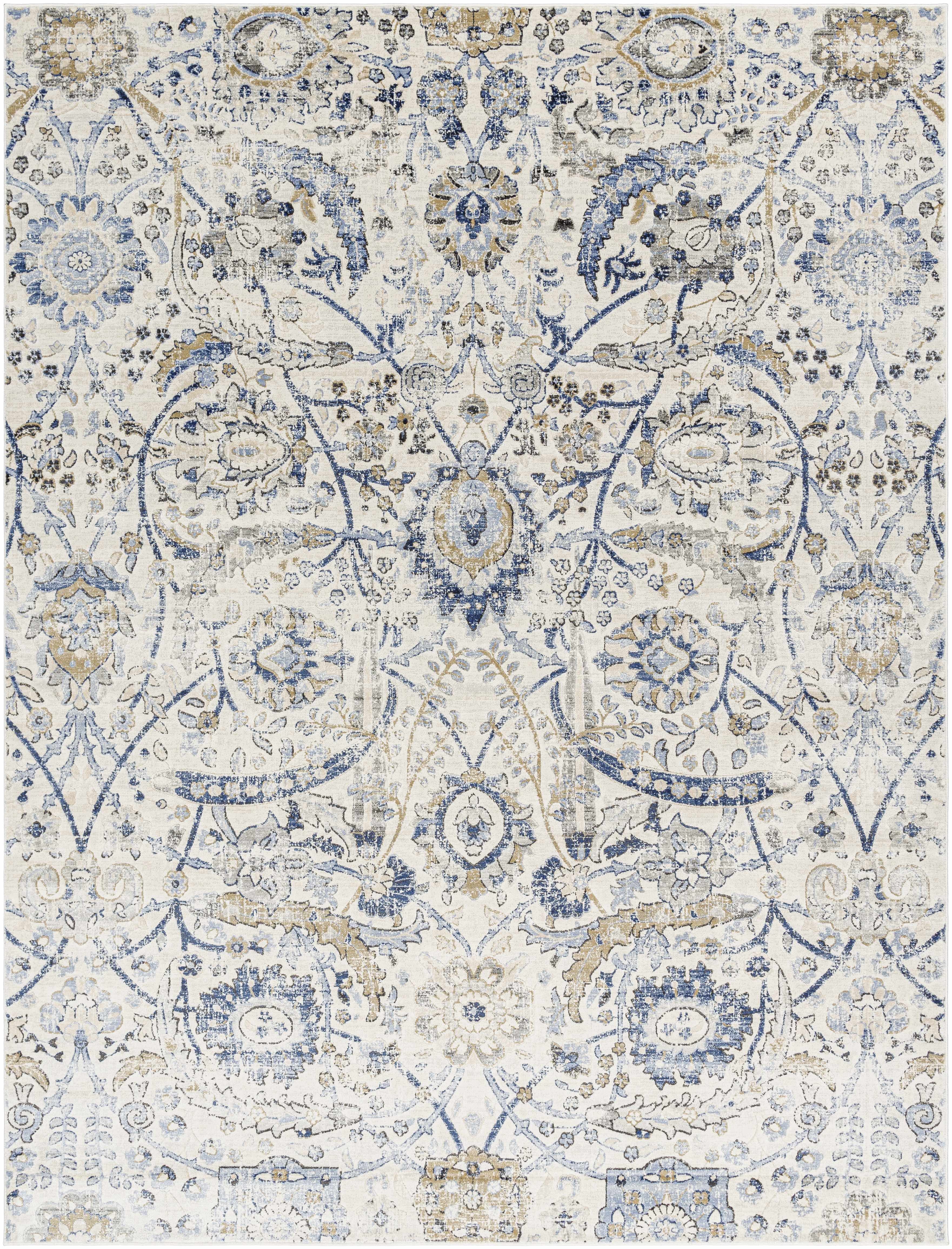Georgiana Blue & Beige Oushak Rug
