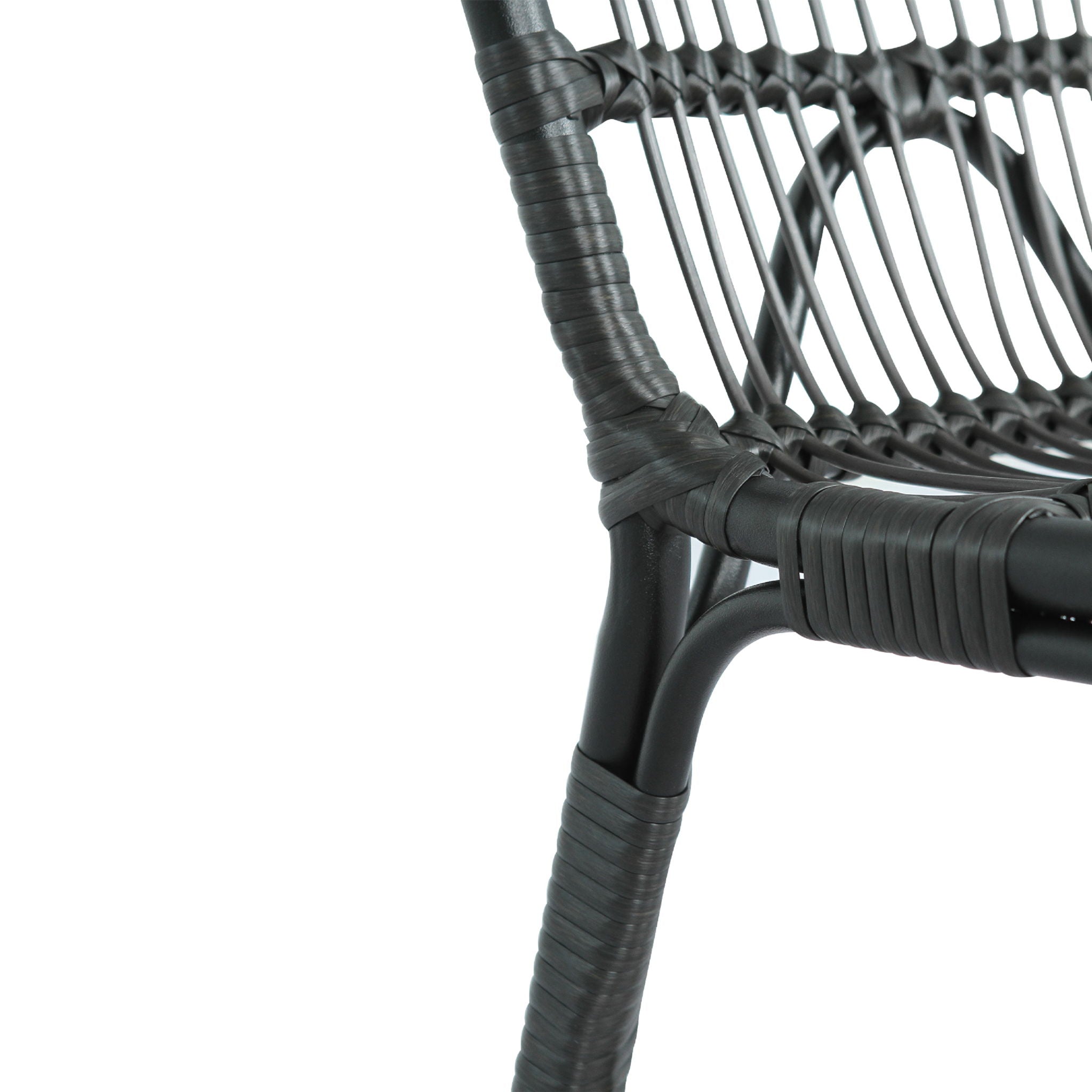 Outdoor Wicker Dining Chairs With Washable Cushion (Set of 2)