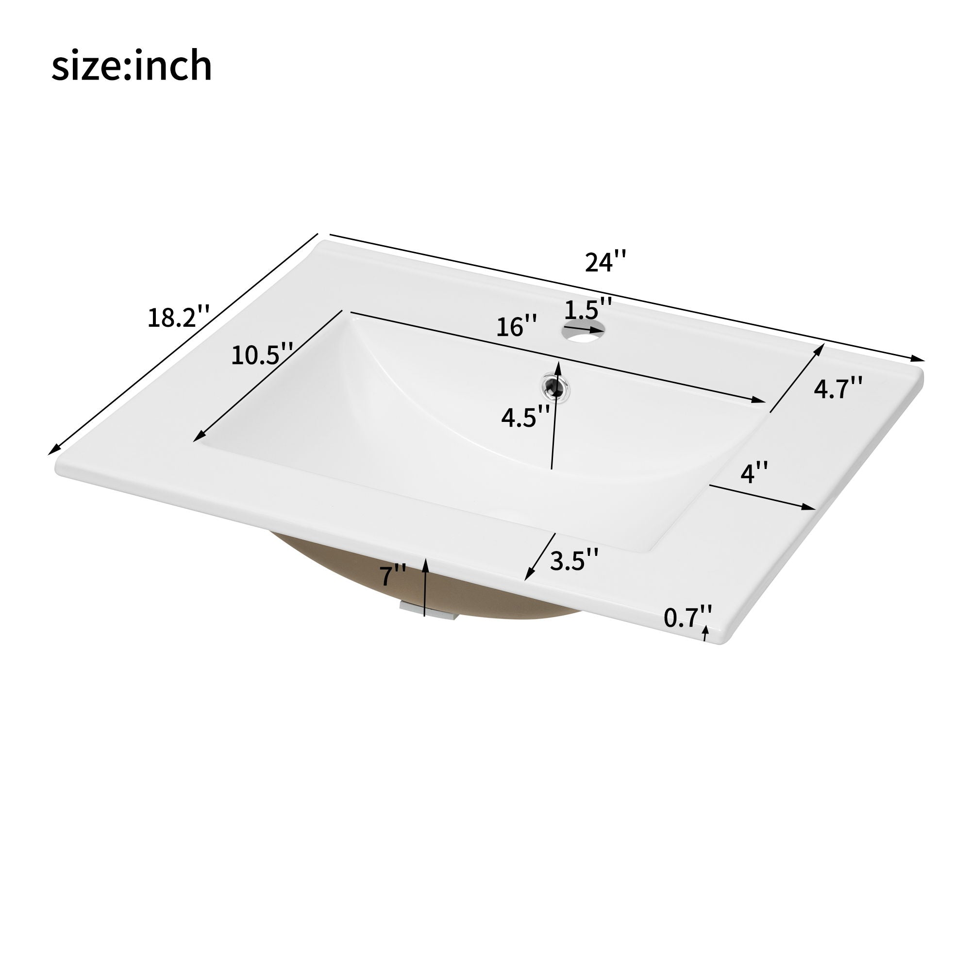 Bathroom Vanity With Sink Combo, Freestanding Storage Cabinet, Soft Closing Doors