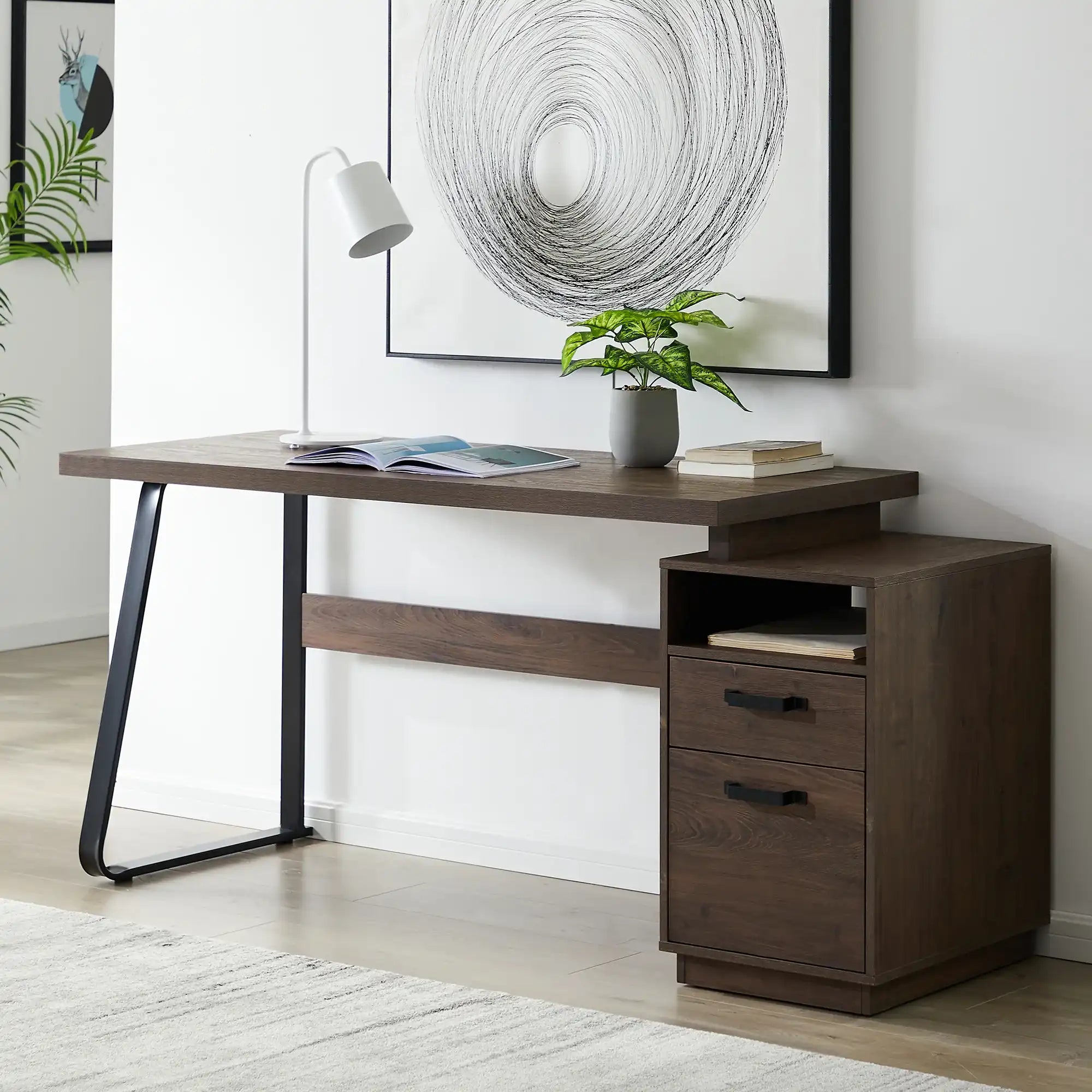 Tatum Home Office Computer Desk with Drawers