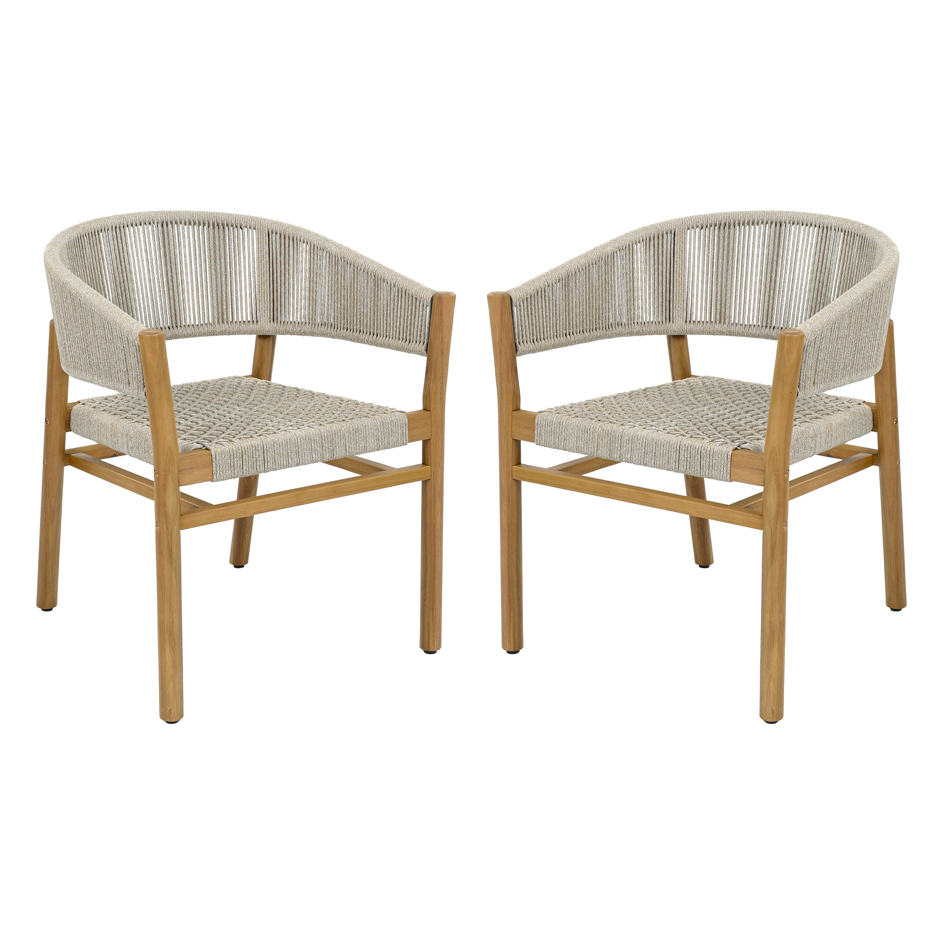 Outdoor Accent Chair Set 2 Person Seating Group