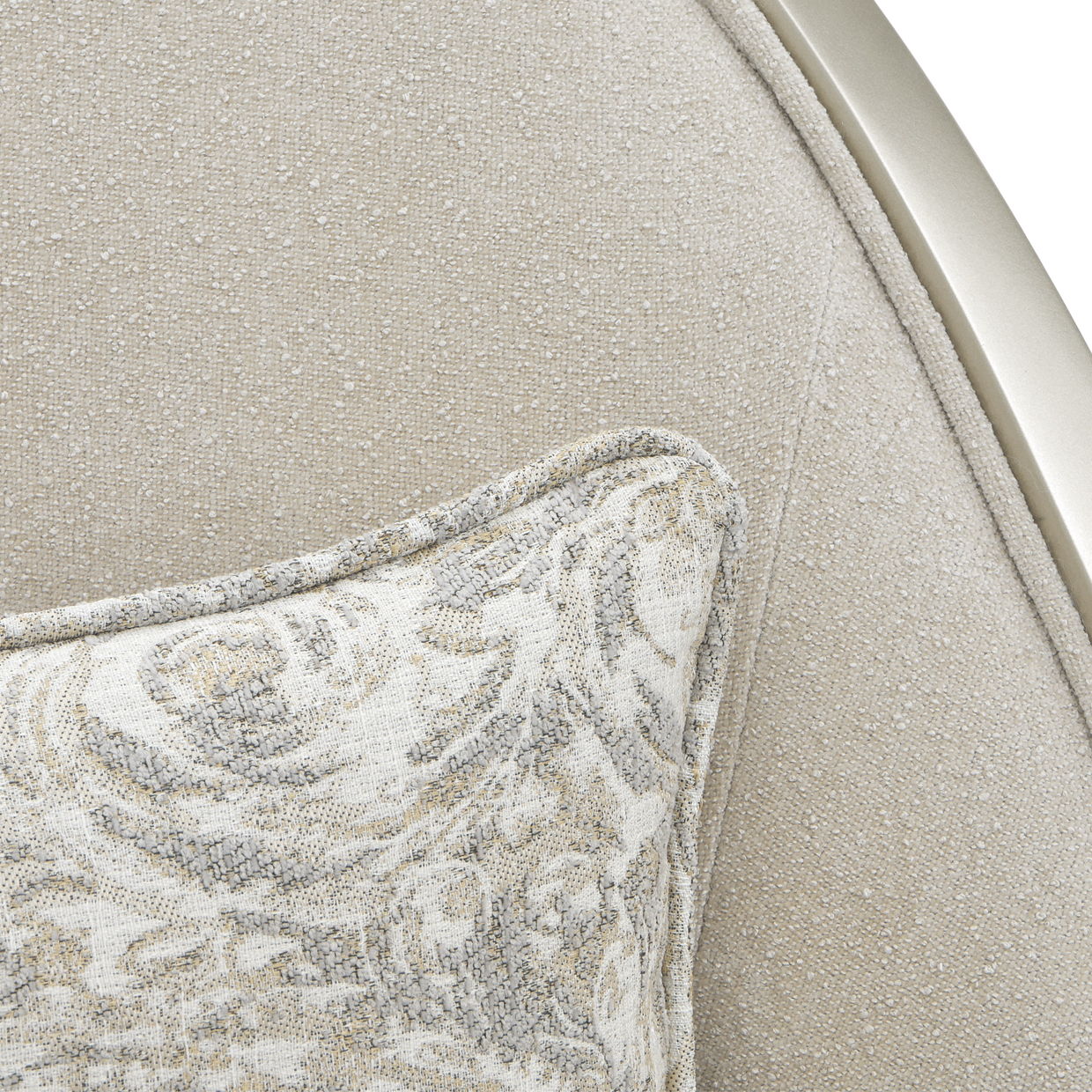 La Marisia - Chenille Accent Chair - Tranquil / Light Champagne