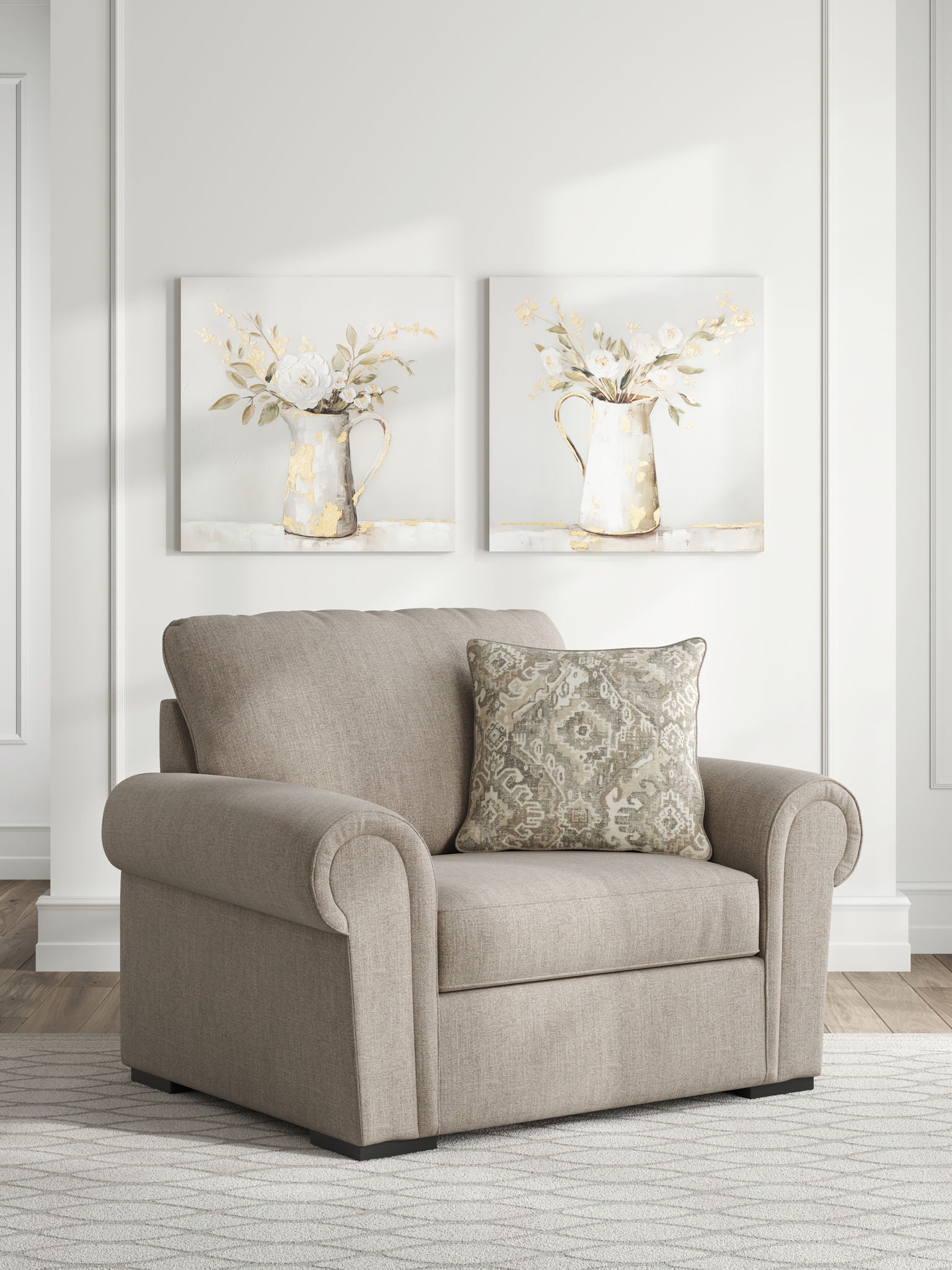 Sararose - Chair and a Half - Heather - Best Buy Furniture