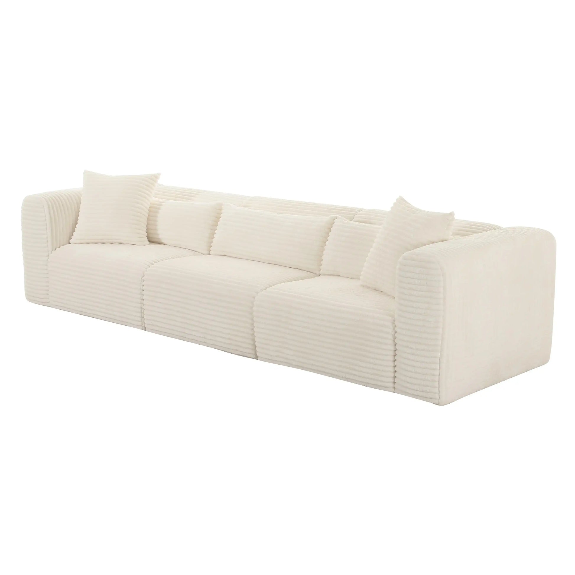 Tarra - Fluffy Oversized Corduroy Modular Sofa - Best Buy Furniture