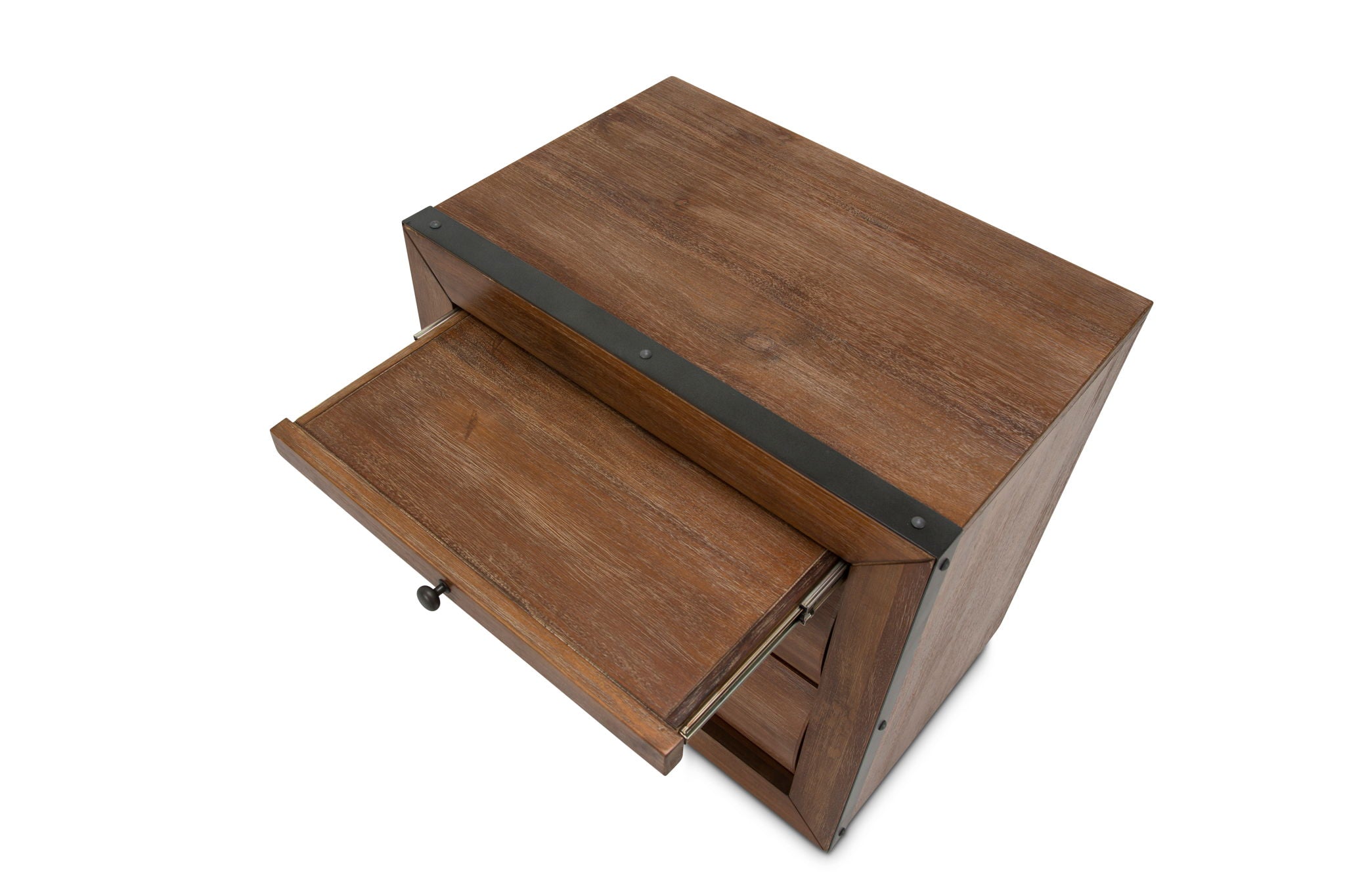 Brooklyn Walk - 2-Drawer Nightstand - Burnt Umber