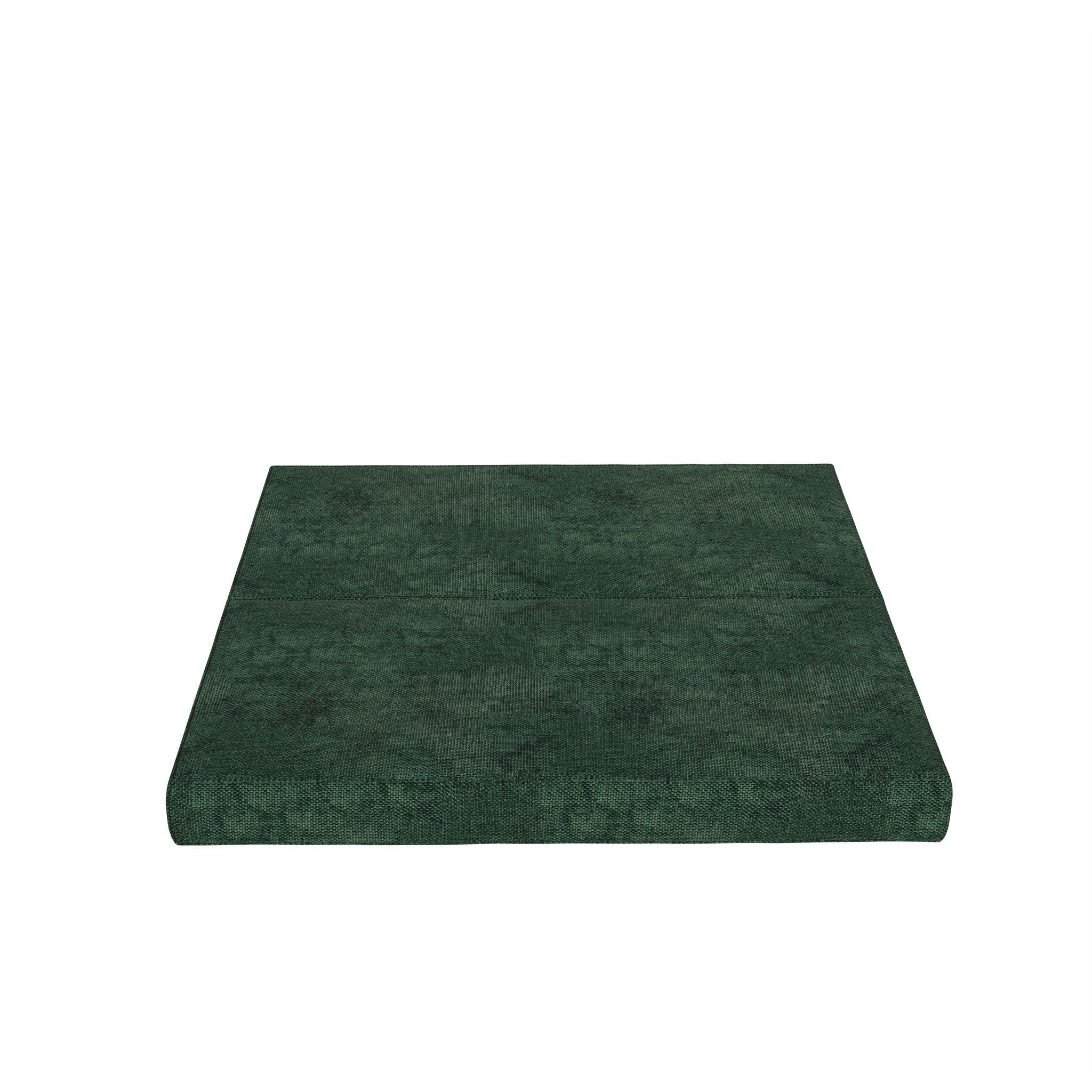 Convertible Couch Bed With 2 Pillows, 3 Seat Folding Floor Couch & King Size Bed Mattress, Diy Combination - Green