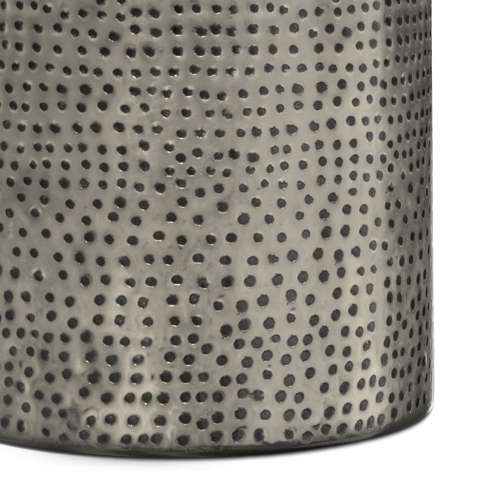 Corbin - Hammered Metal Side Table - Best Buy Furniture
