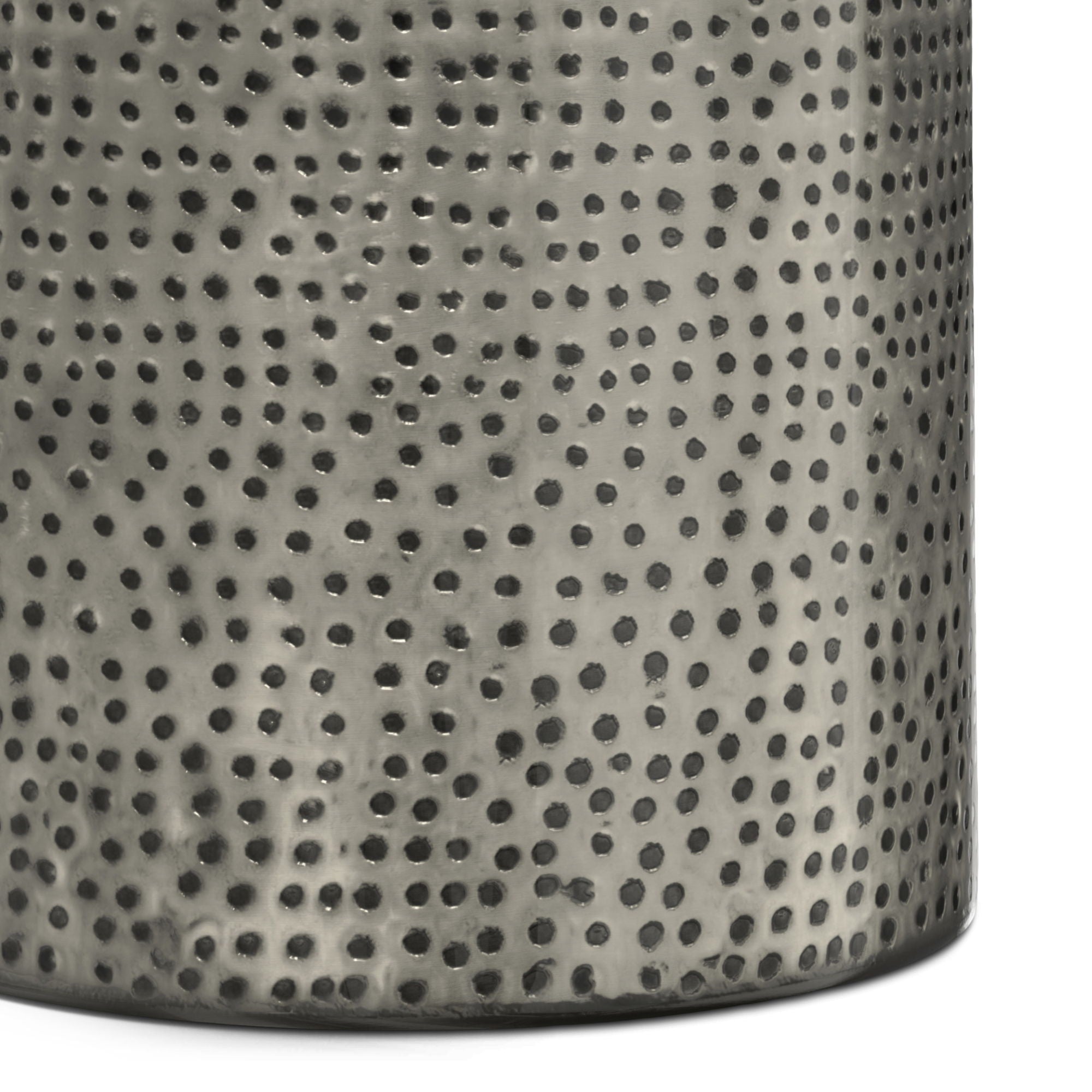 Corbin - Hammered Metal Side Table - Best Buy Furniture