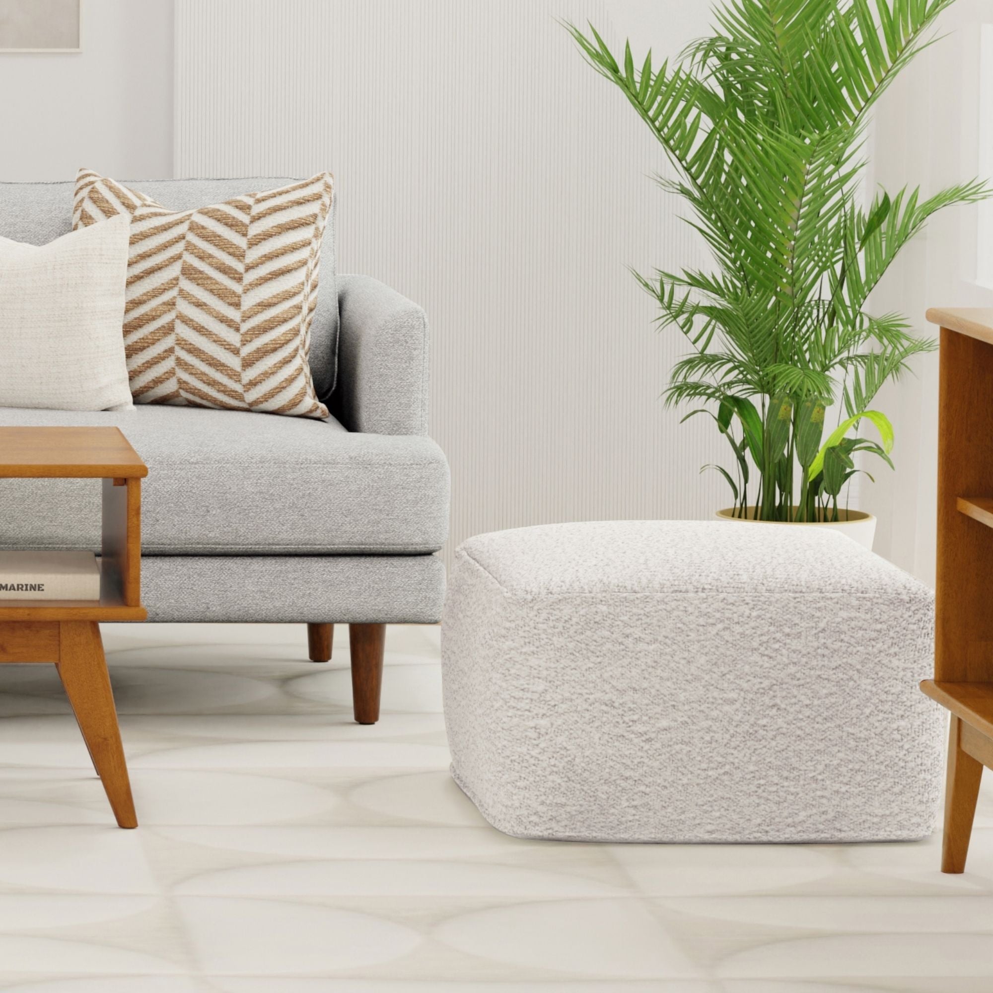 Chantal - Square Pouf
