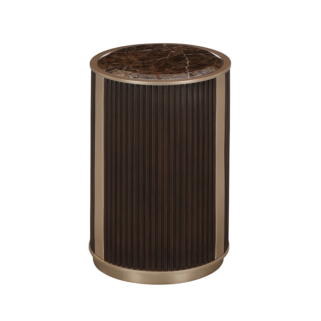 West Kensington - Chairside Table - Medium Espresso