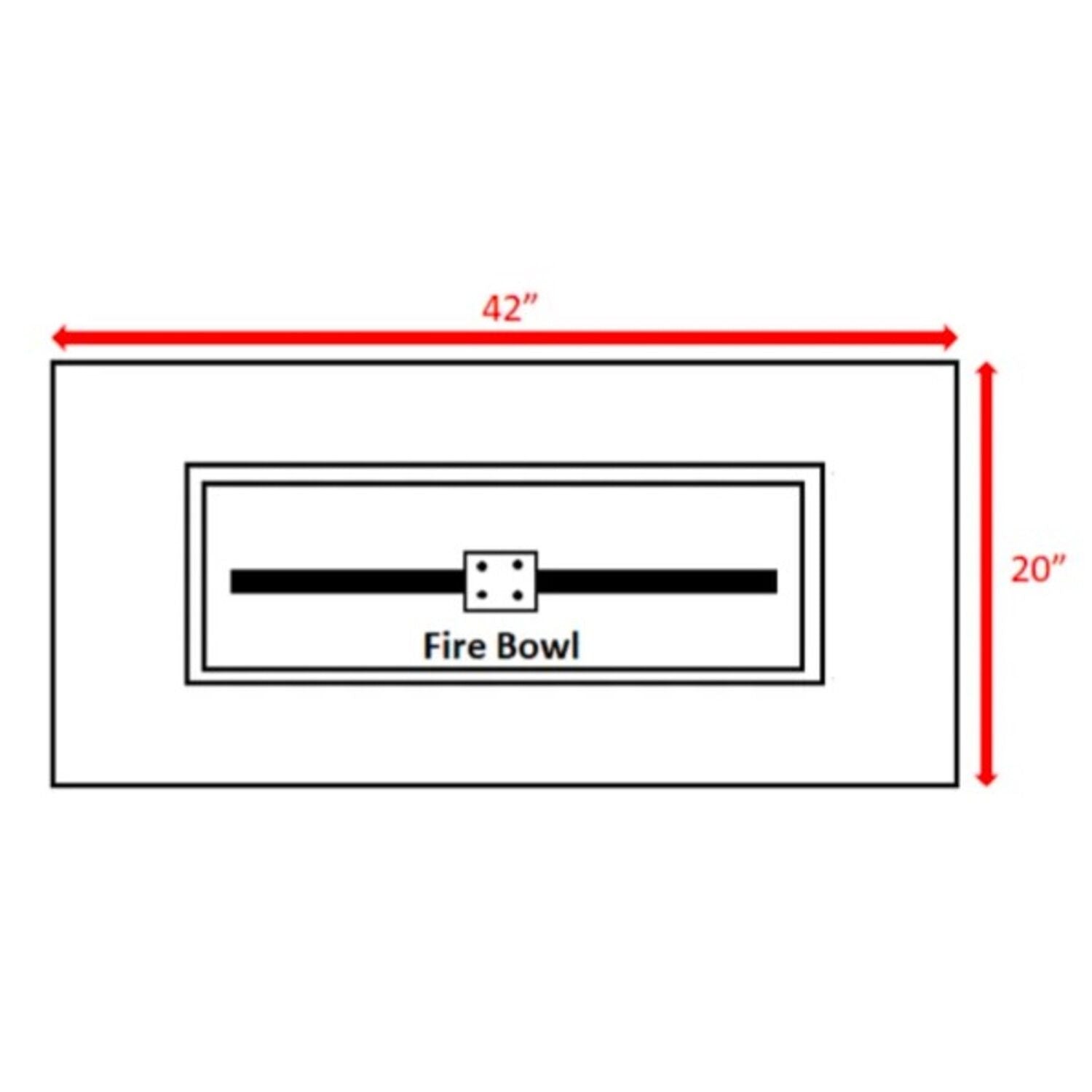 Propane Outdoor Durable Fire Pit Table - Gray - Best Buy Furniture