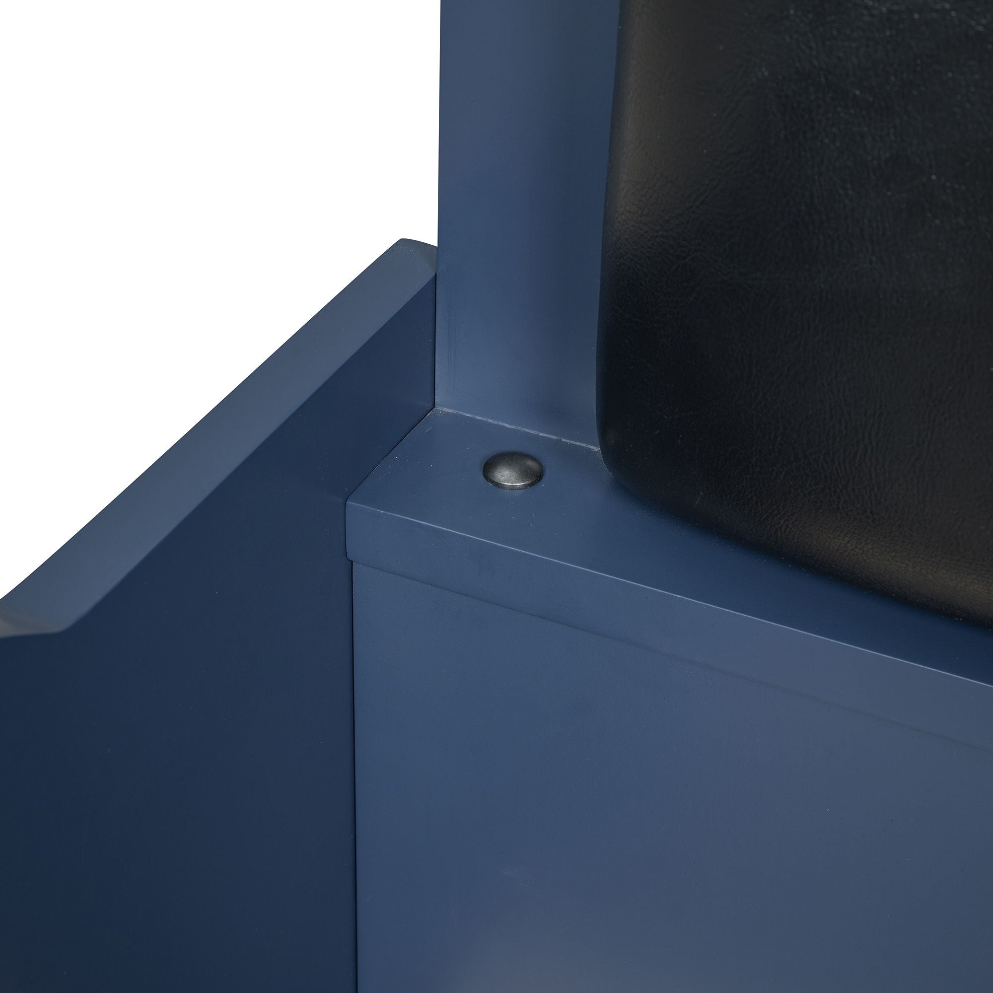 Race Car Shaped Platform Bed With LED And Upholstered Backrest In