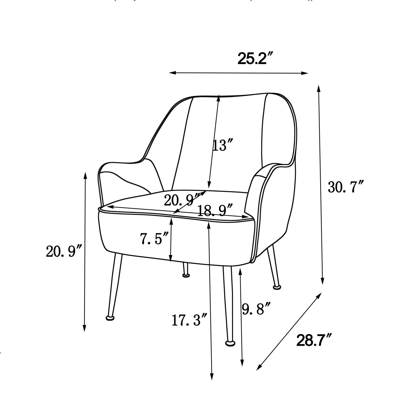 Modern Mid-Century Chair Tufted Sherpa Armchair For Living Room Bedroom Office