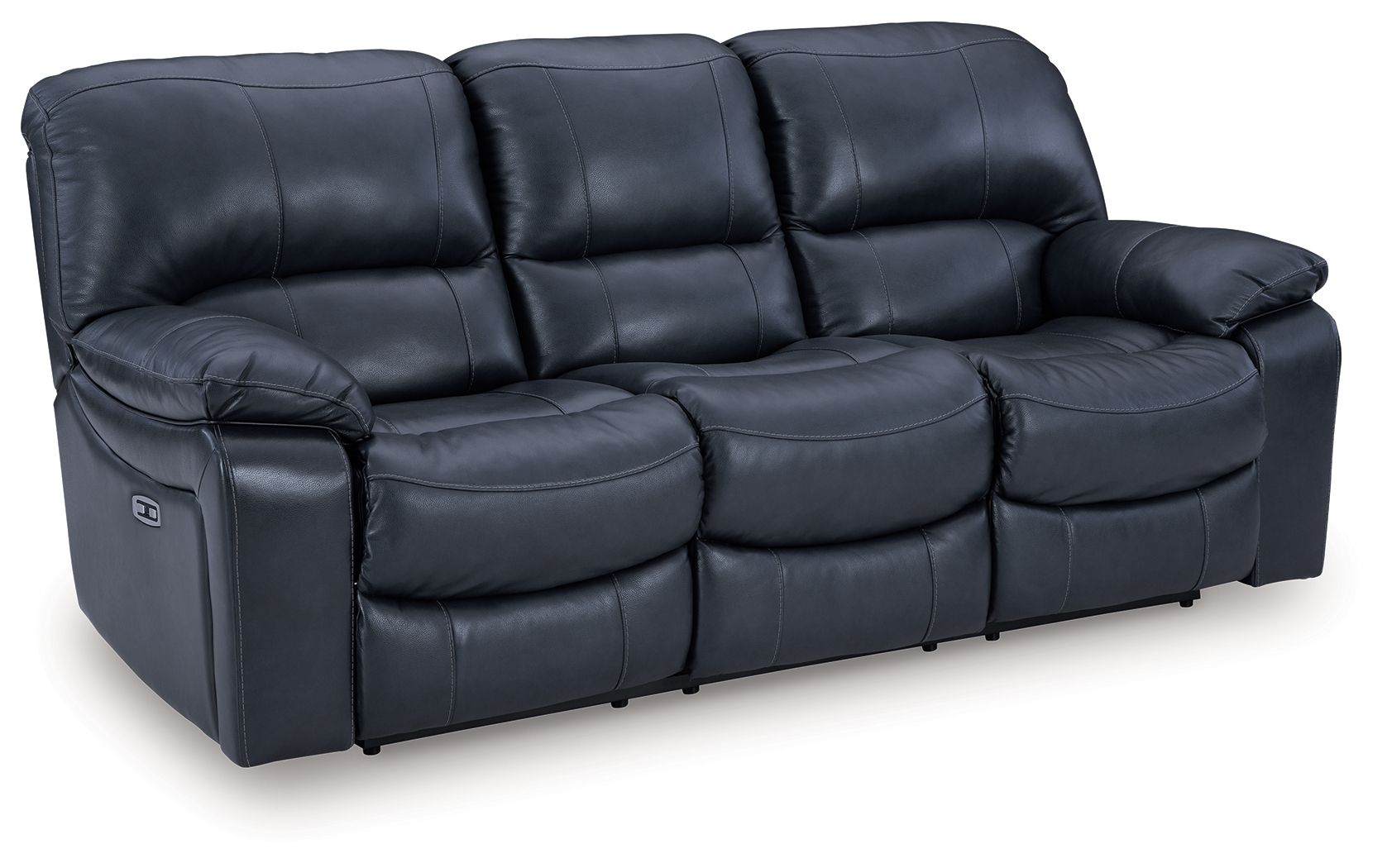 Leesworth - 3 Pc. - Power Reclining Sofa, Power Reclining Loveseat, Power Rocker Recliner - Ocean