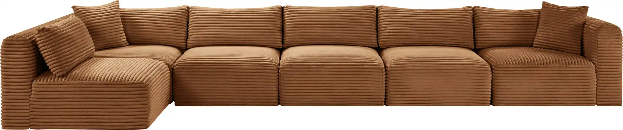Shaggy - Fabric 6 Piece Modular Sectional