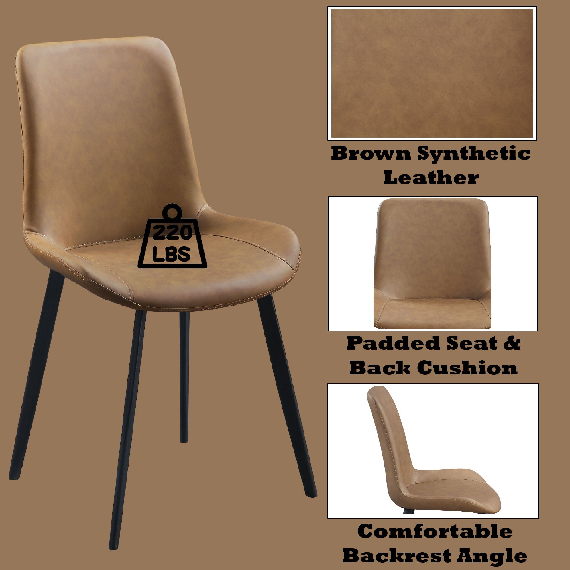 Abiram - Side Chair (Set of 2) - Brown