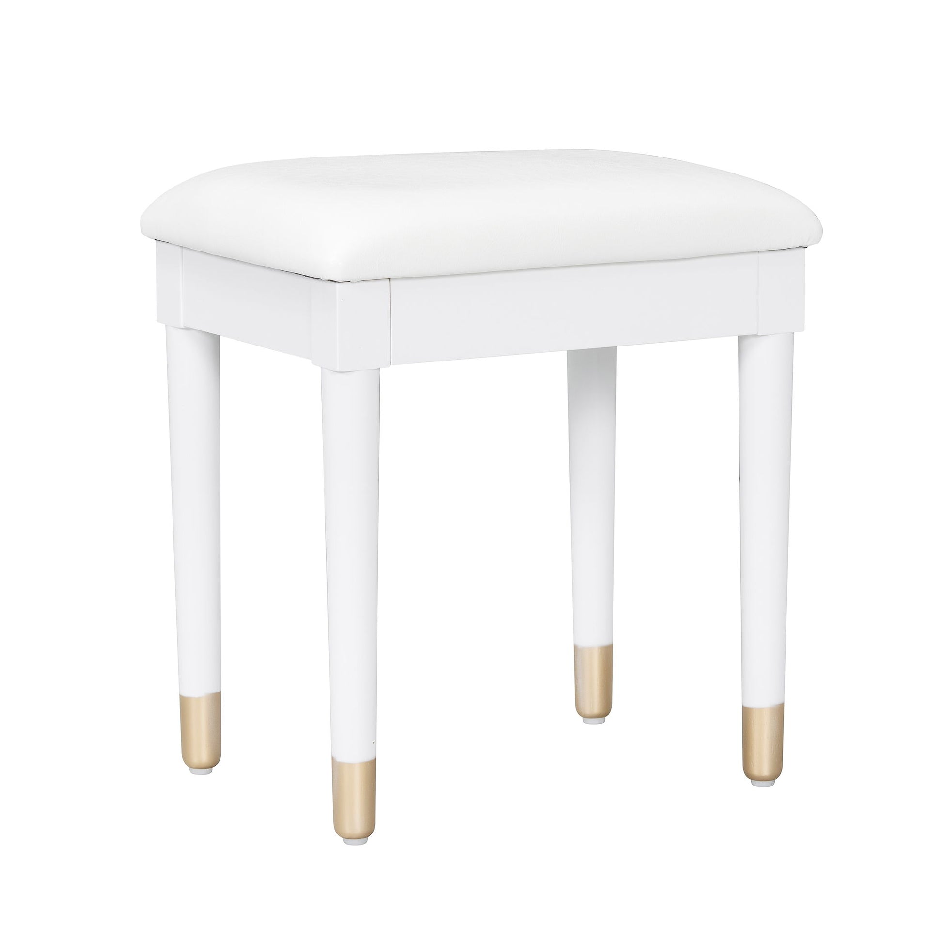 Elegant Vanity Makeup Table & Chair Set Modern Dressing Table With Organizer Writing Desk Charging Port Engineered Wood - White - Best Buy Furniture