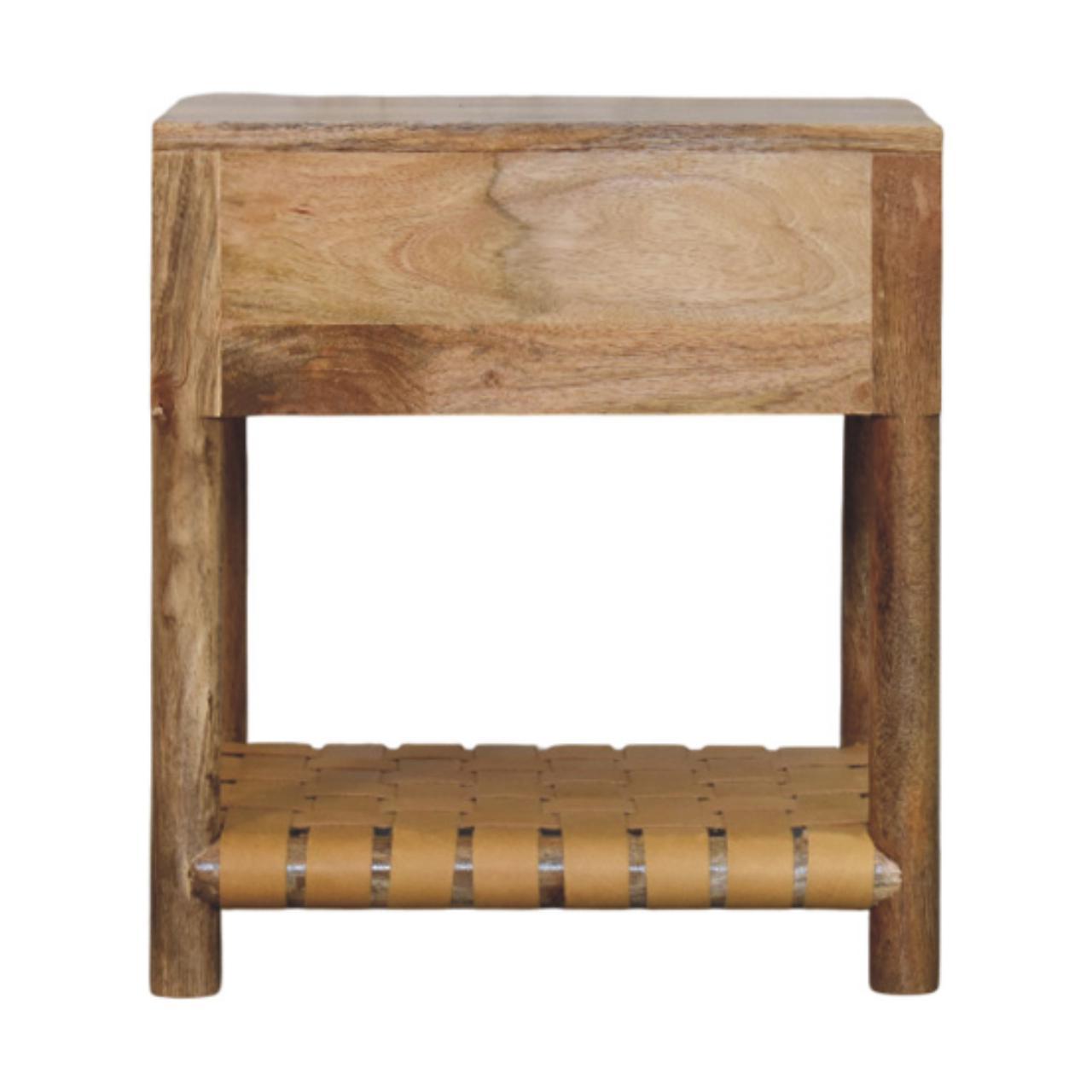 Regency - Woven Nightstand With Drawer - Light Brown