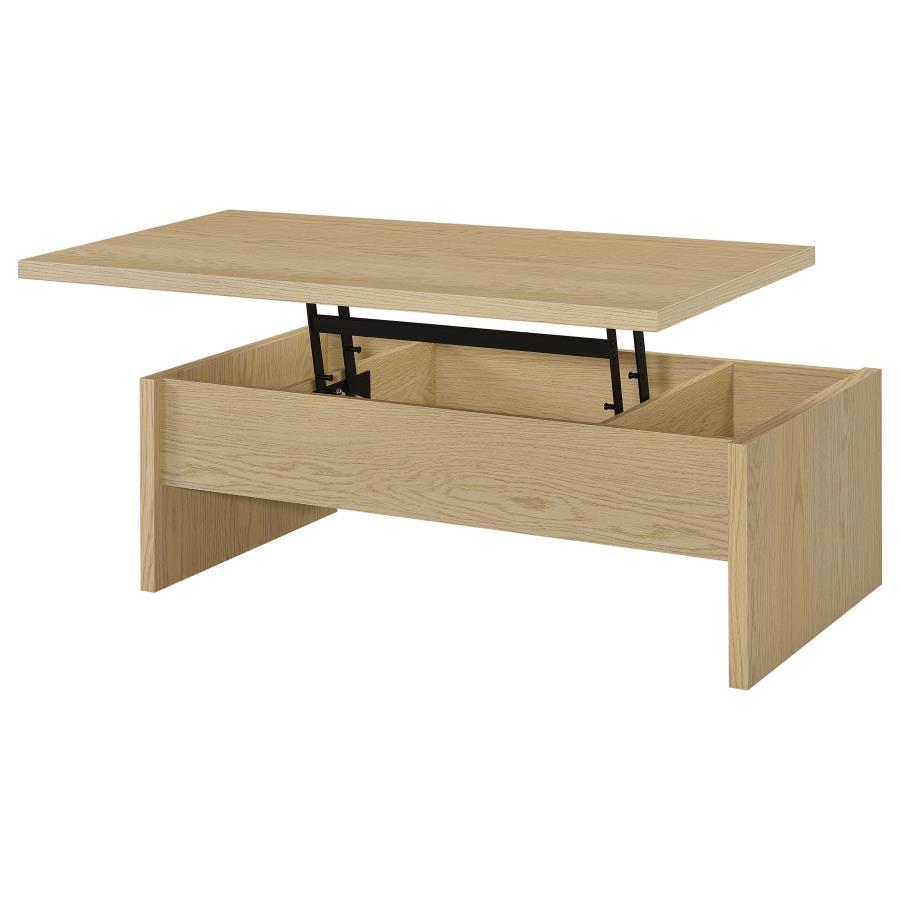 Canoga - Lift Top Cocktail Coffee Table Set - Light Oak
