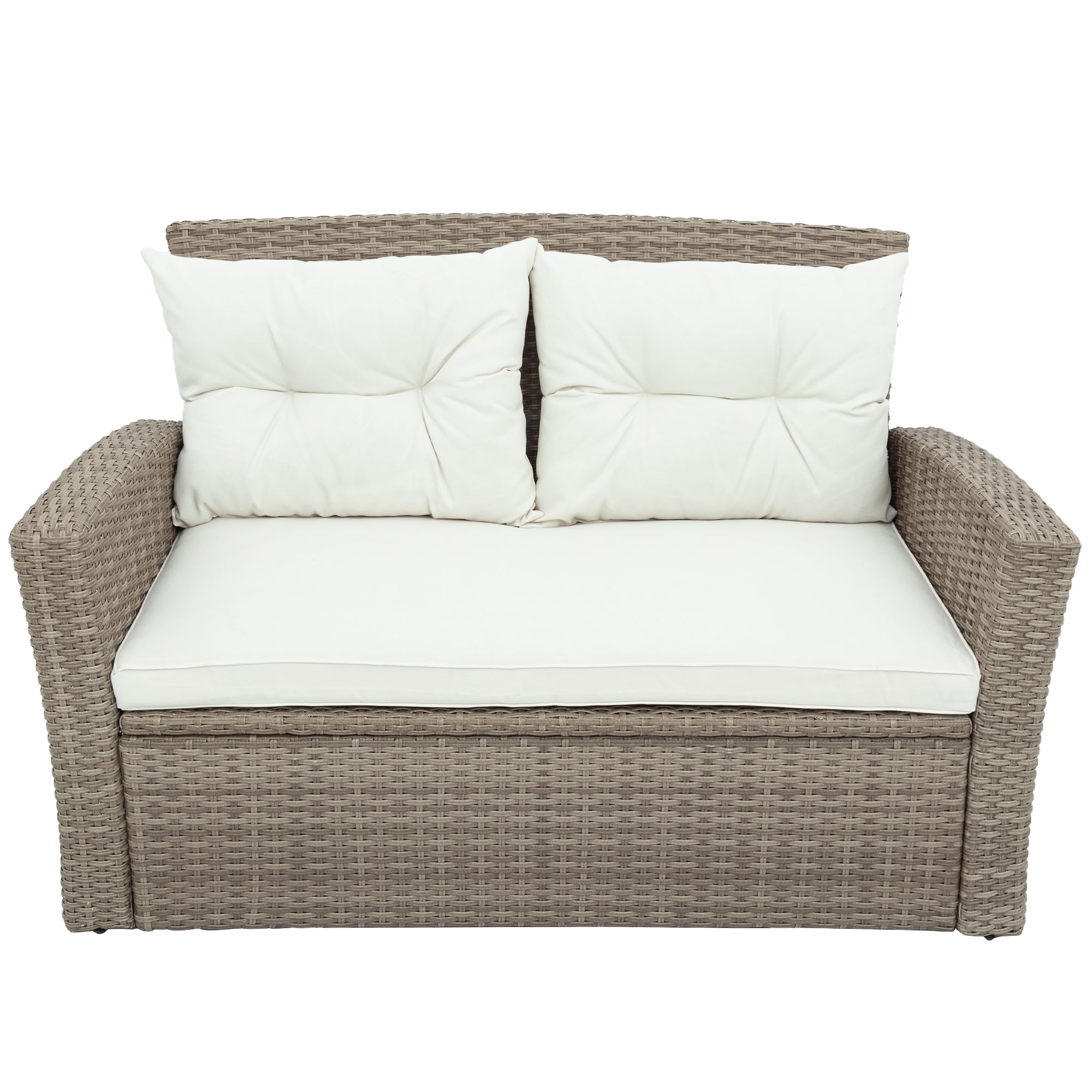 Elegantly Woven Outdoor Tengbian  6 piece outdoor conversation set