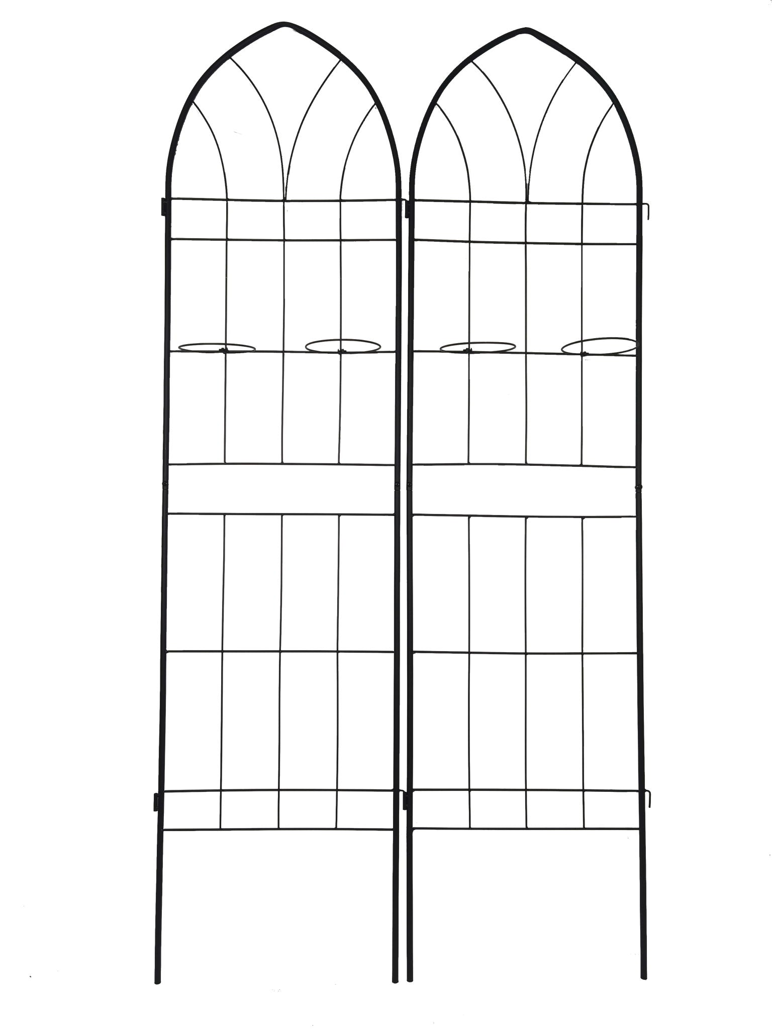 Metal Garden Trellis Rustproof Trellis For Climbing Plant, Outdoor Flower Support