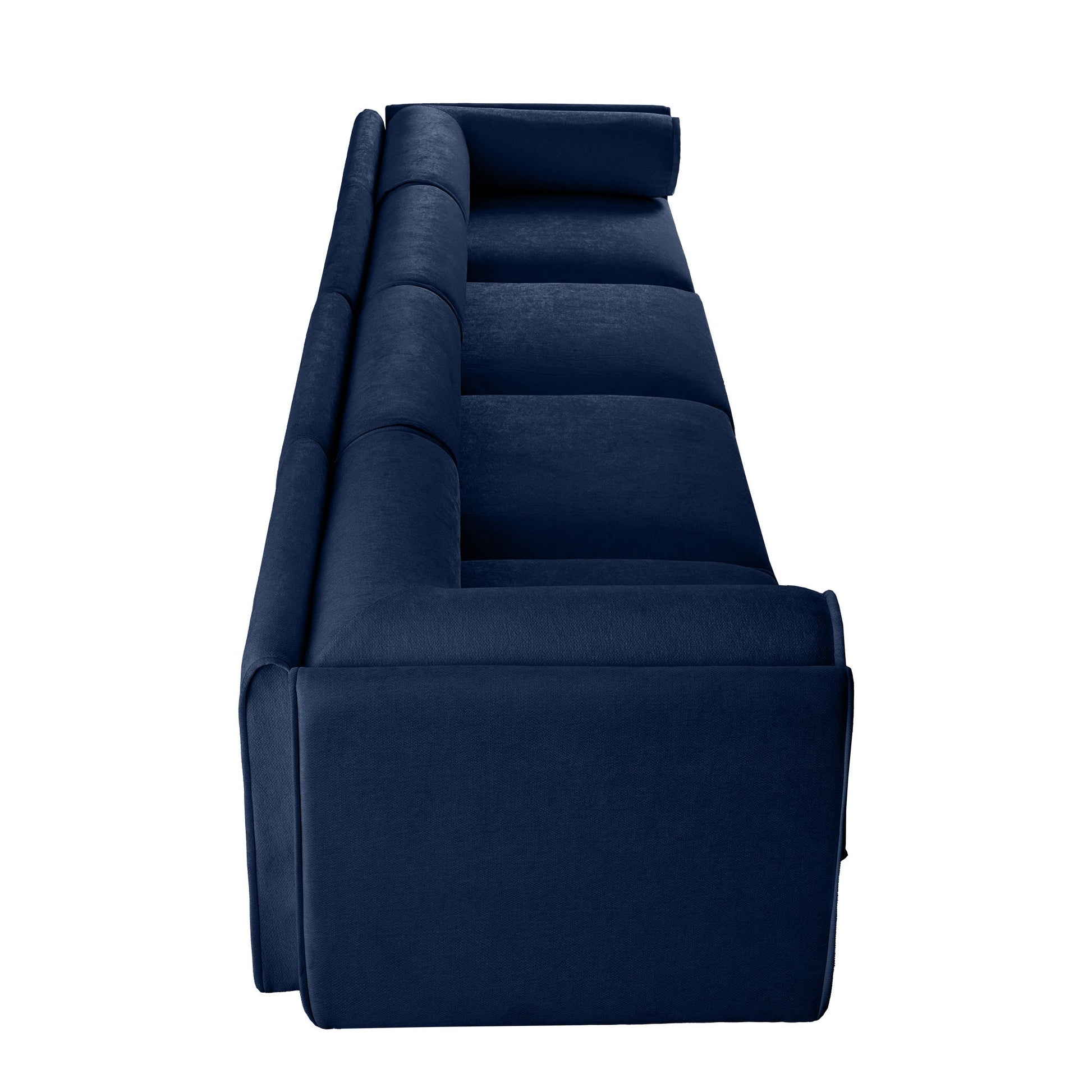 Stylish Chenille Sofa With Storage Seat And Cylindrical Backrest - Best Buy Furniture