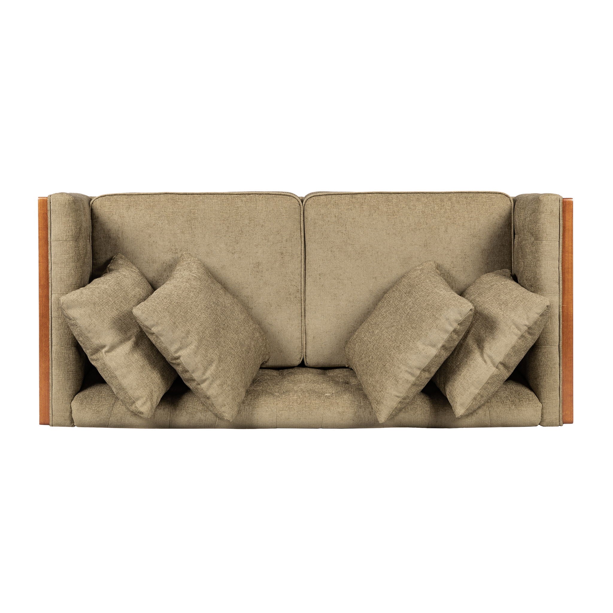 Retro Modern Loveseat With Button Tufted Upholstery